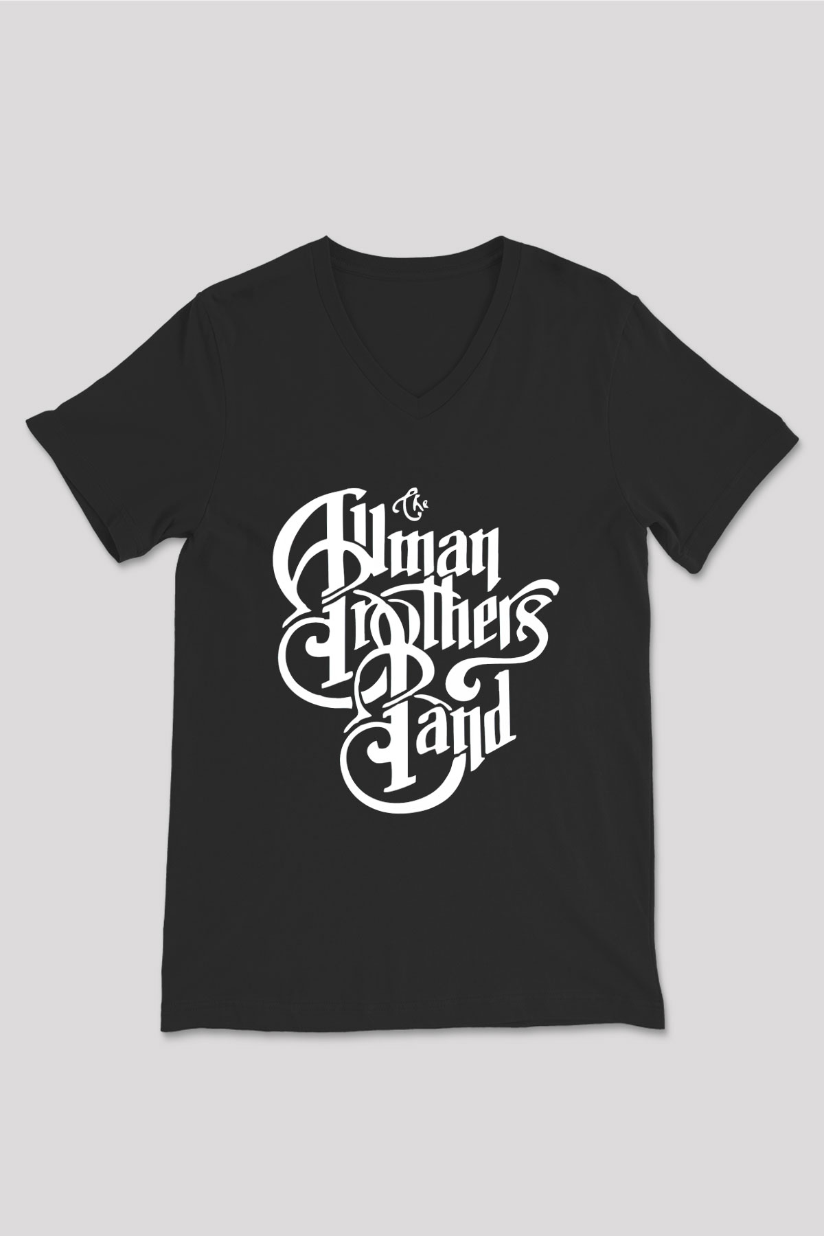 The Allman Brothers Band Siyah Unisex V Yaka Tişört T-Shirt