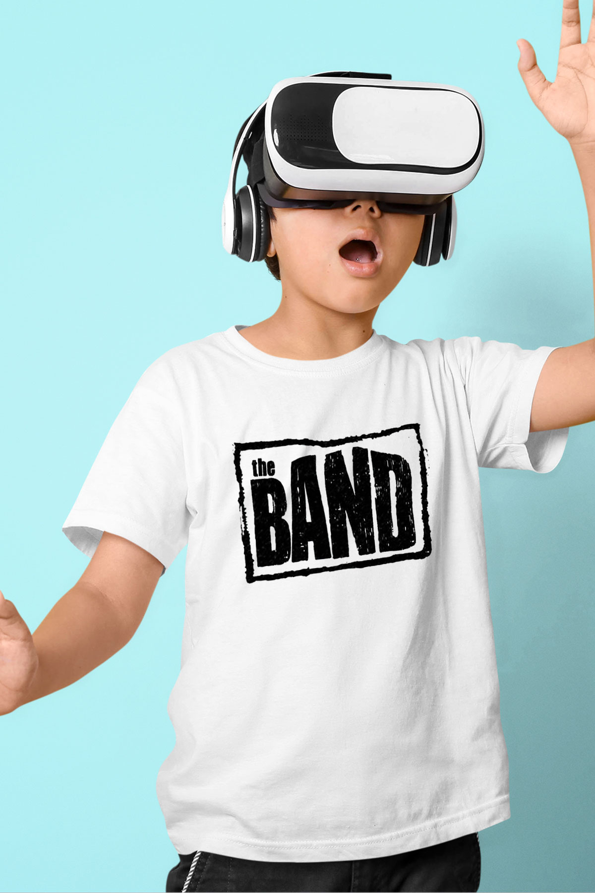 The Band Baskılı Beyaz Unisex Çocuk Tişört