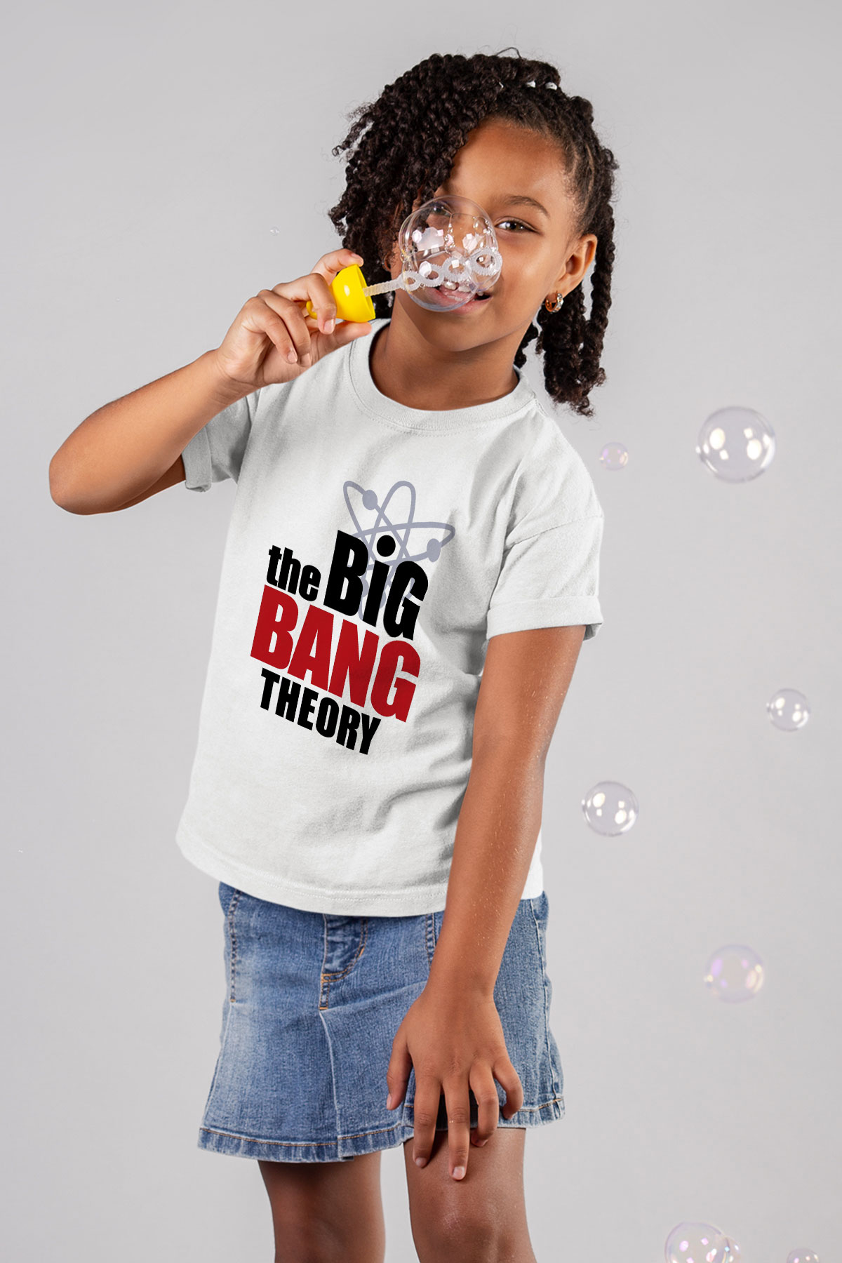 The Big Bang Theory Baskılı Beyaz Unisex Çocuk Tişört