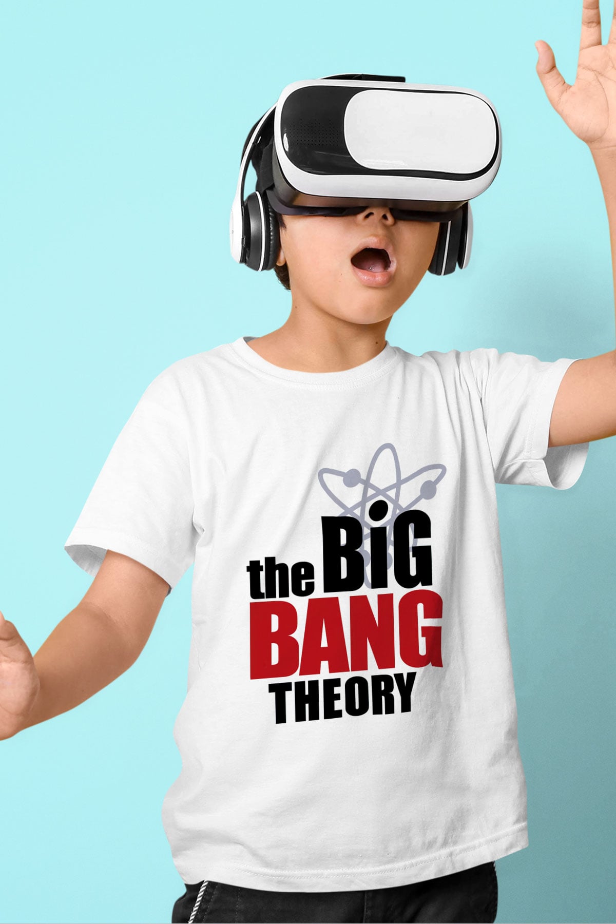 The Big Bang Theory Baskılı Beyaz Unisex Çocuk Tişört