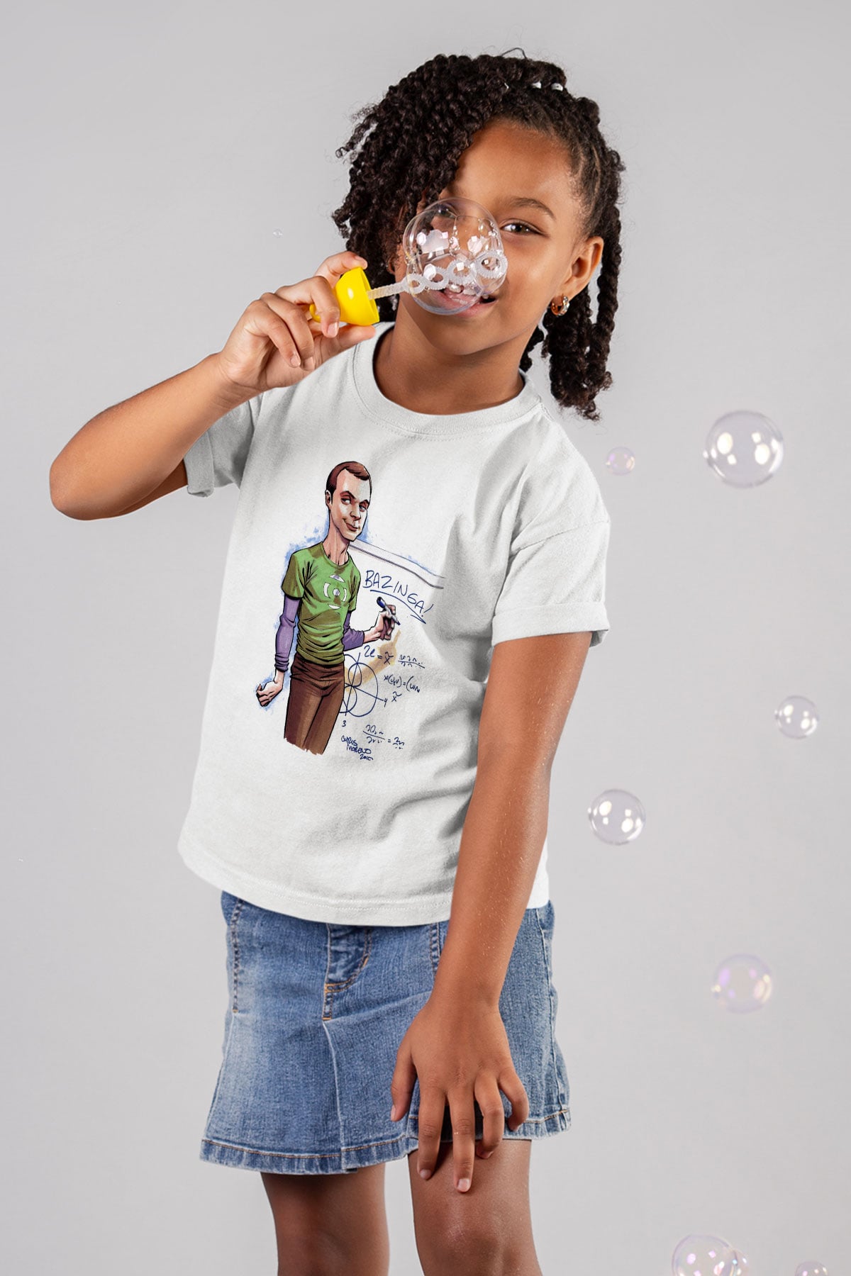 The Big Bang Theory Baskılı Beyaz Unisex Çocuk Tişört