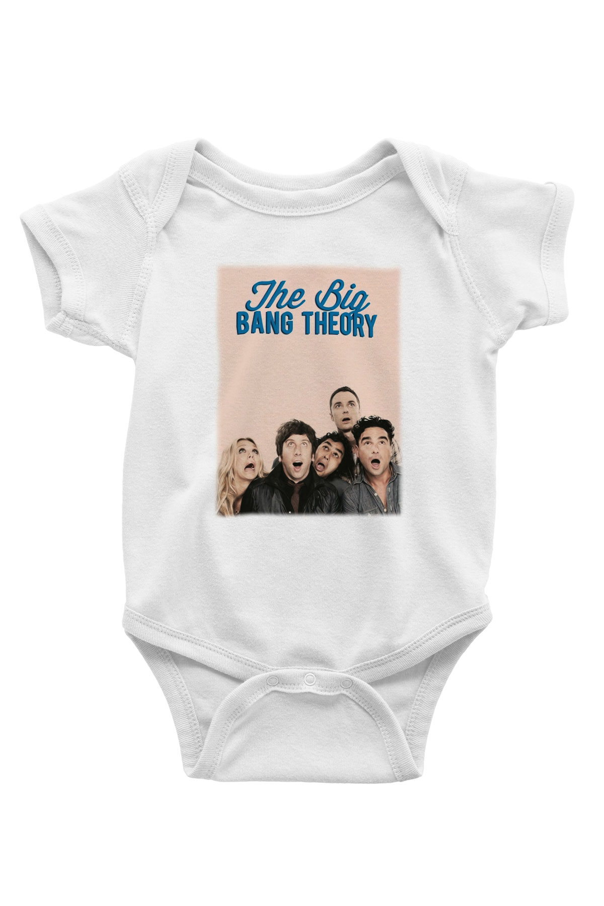 The Big Bang Theory Baskılı Beyaz Unisex Bebek Body - Zıbın