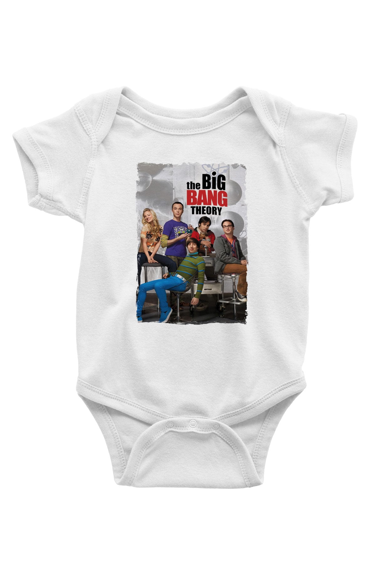 The Big Bang Theory Beyaz Bebek Body - Zıbın