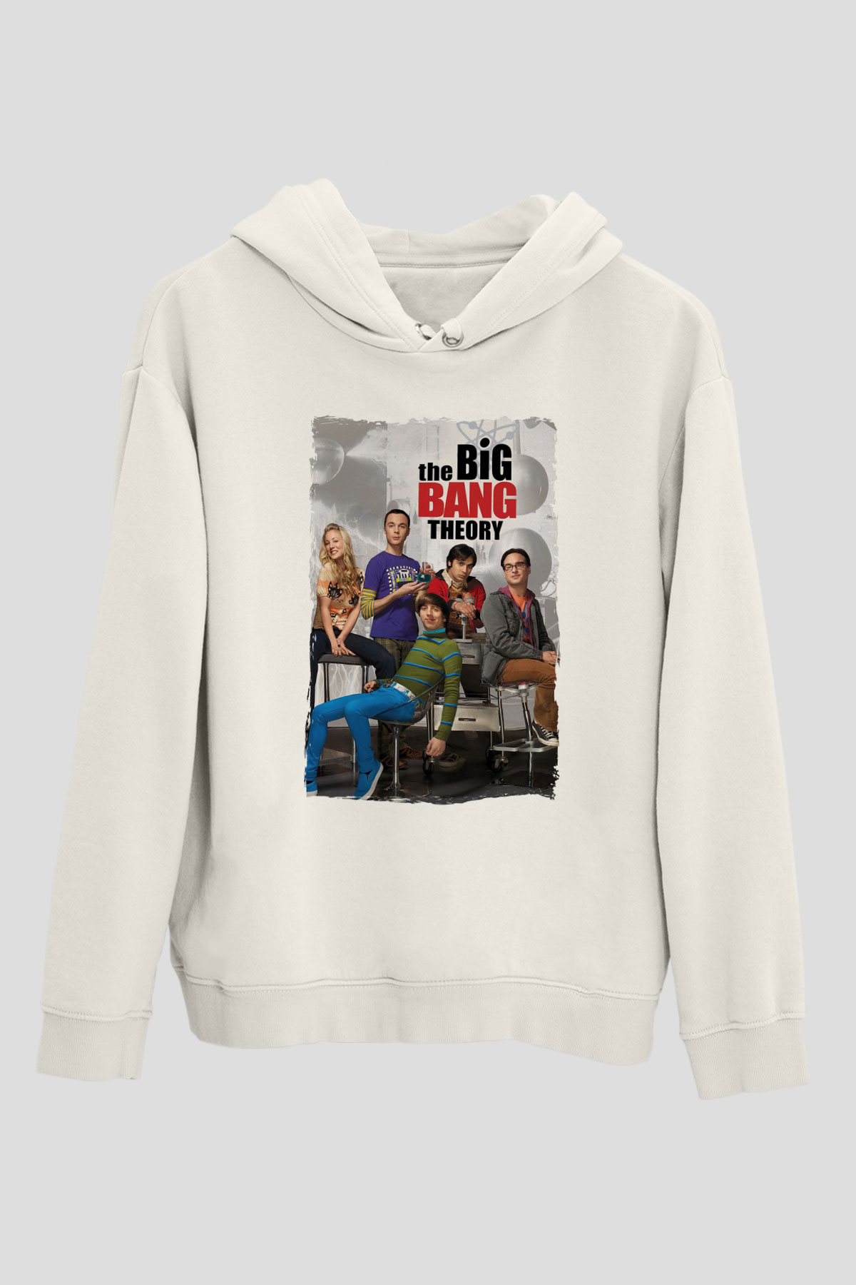 The Big Bang Theory Beyaz Unisex Hoodie