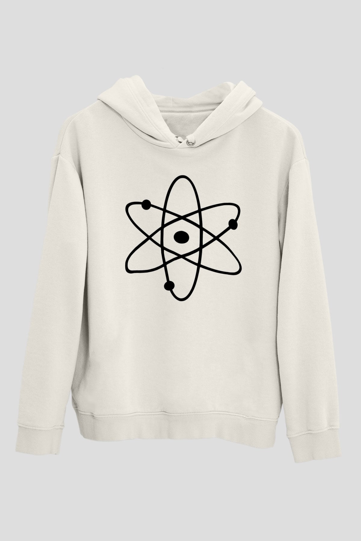 The Big Bang Theory Beyaz Unisex Kapşonlu Sweatshirt