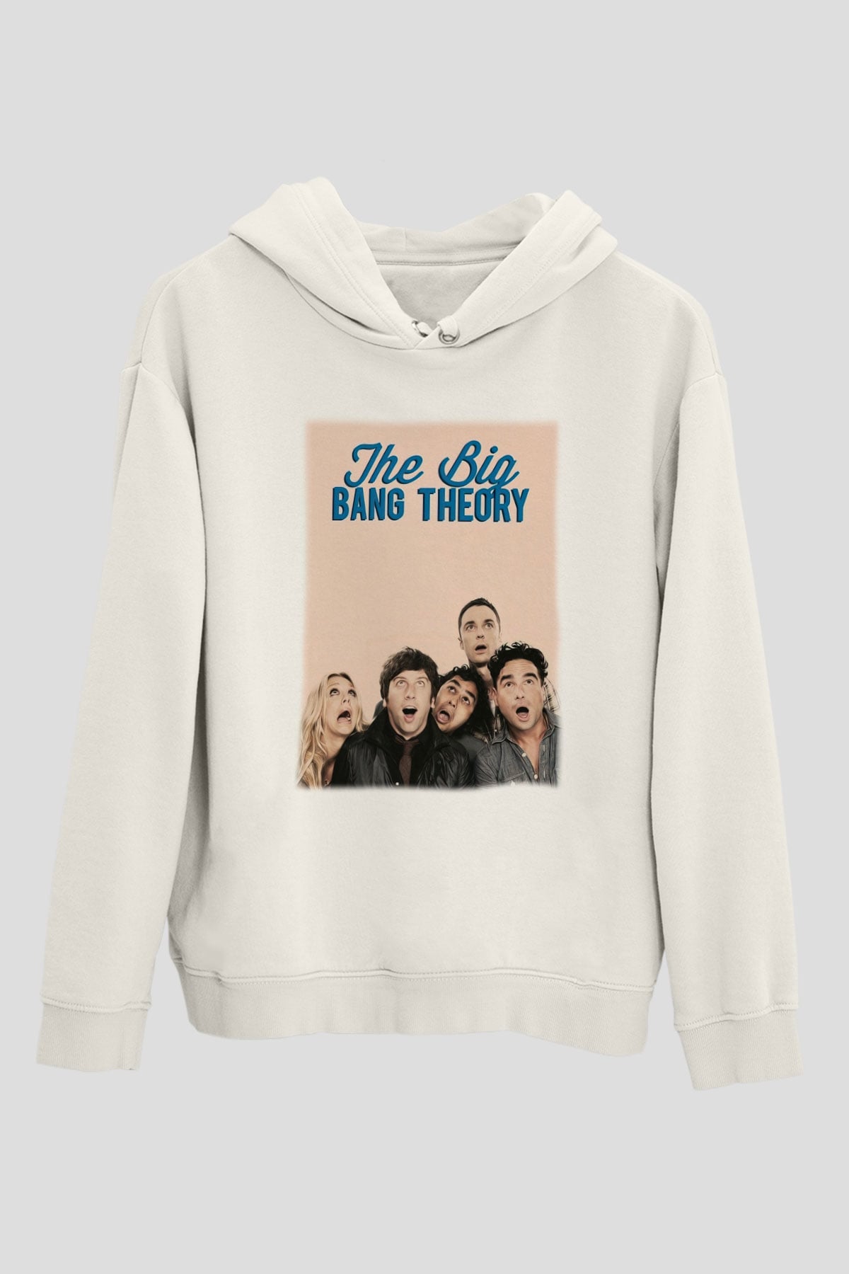 The Big Bang Theory Beyaz Unisex Kapşonlu Sweatshirt
