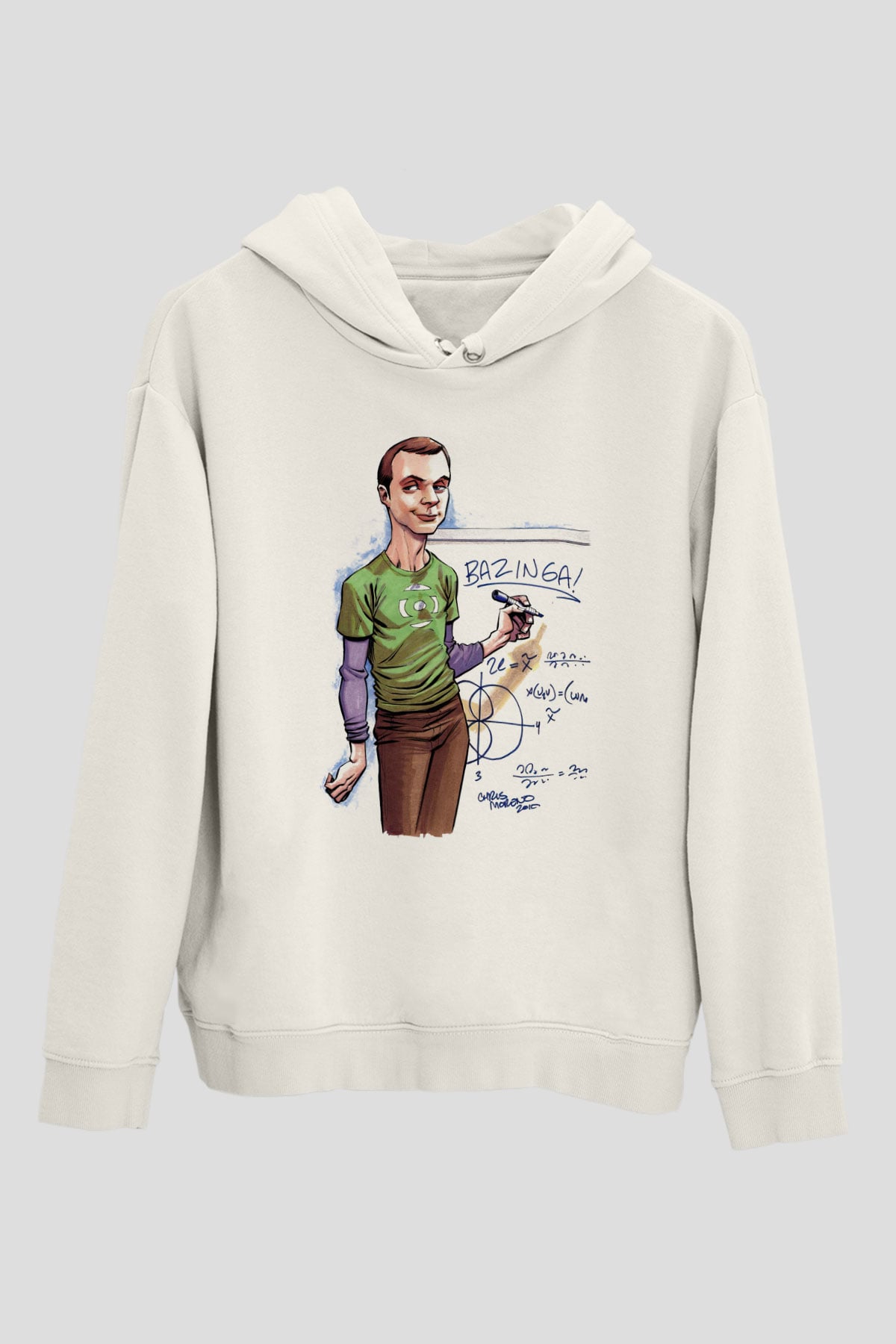 The Big Bang Theory Beyaz Unisex Kapşonlu Sweatshirt