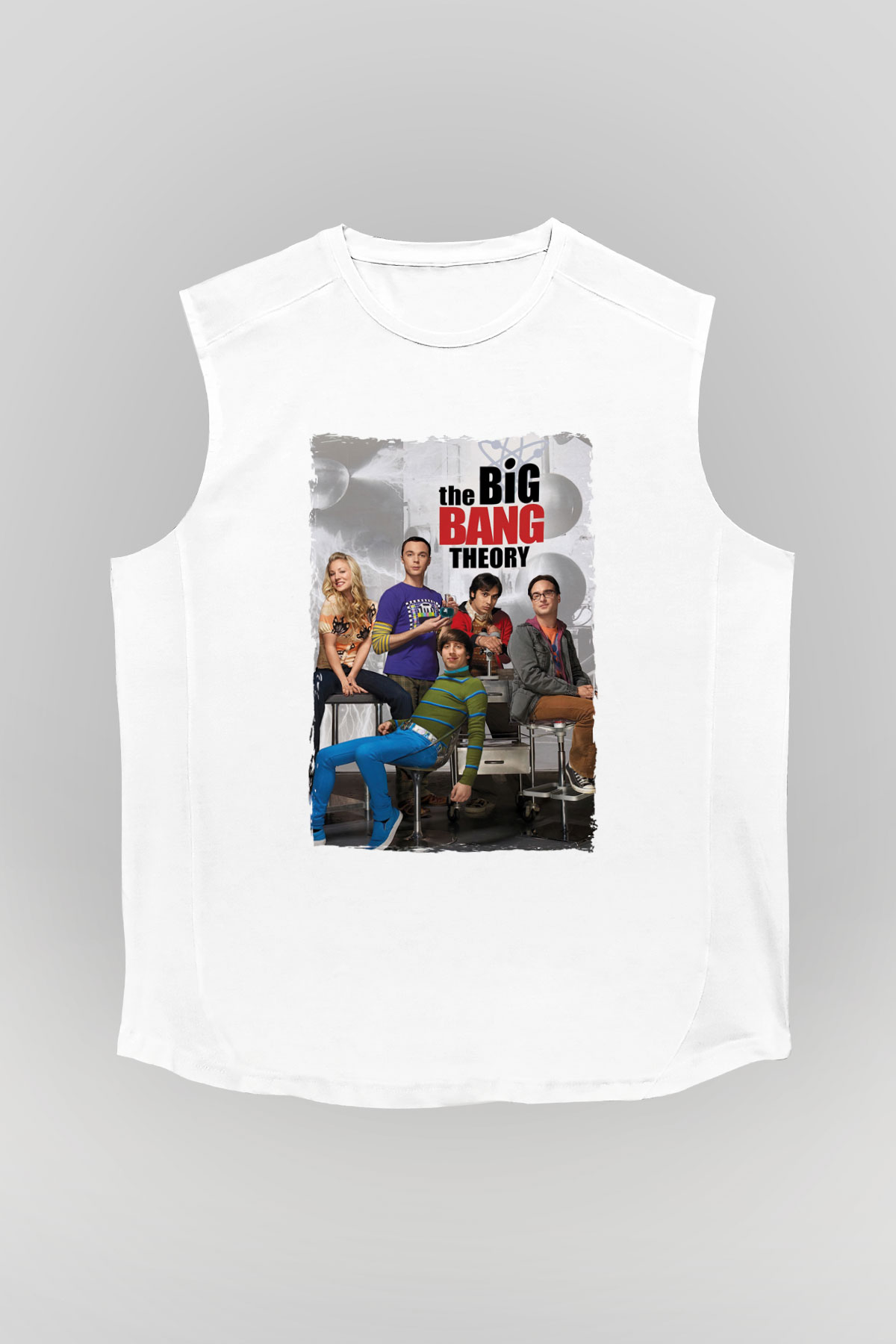 The Big Bang Theory Beyaz Unisex Kolsuz Tişört