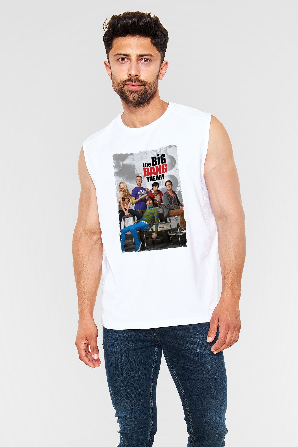 The Big Bang Theory Beyaz Unisex Kolsuz Tişört