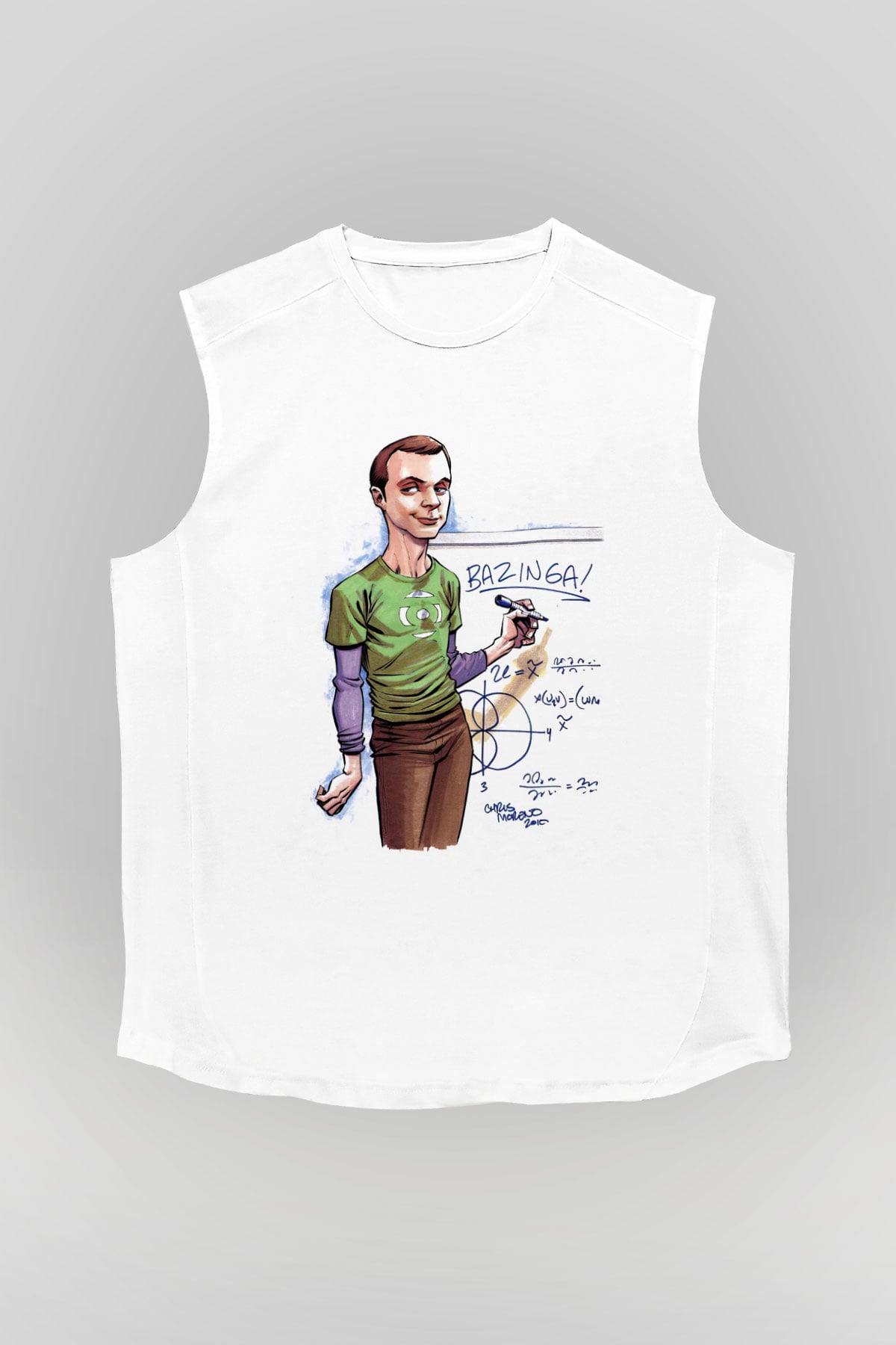 The Big Bang Theory Beyaz Unisex Kolsuz Tişört