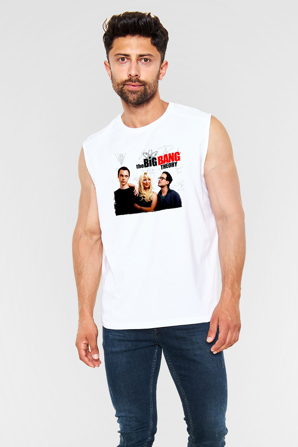 The Big Bang Theory Beyaz Unisex Kolsuz Tişört