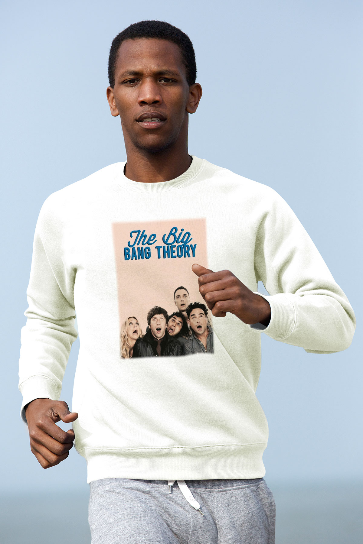 The Big Bang Theory Beyaz Unisex Sweatshirt