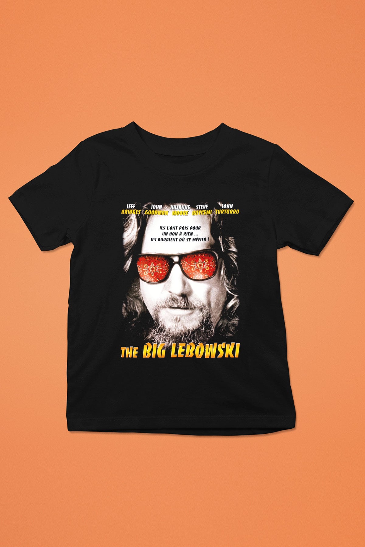 The Big Lebowski Büyük Lebowski Baskılı Siyah Unisex Çocuk Tişört