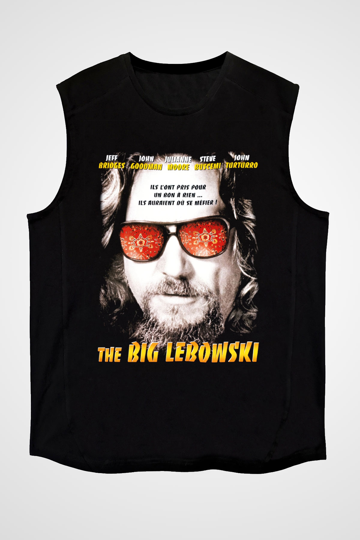 The Big Lebowski Büyük Lebowski Siyah Unisex Kolsuz Tişört