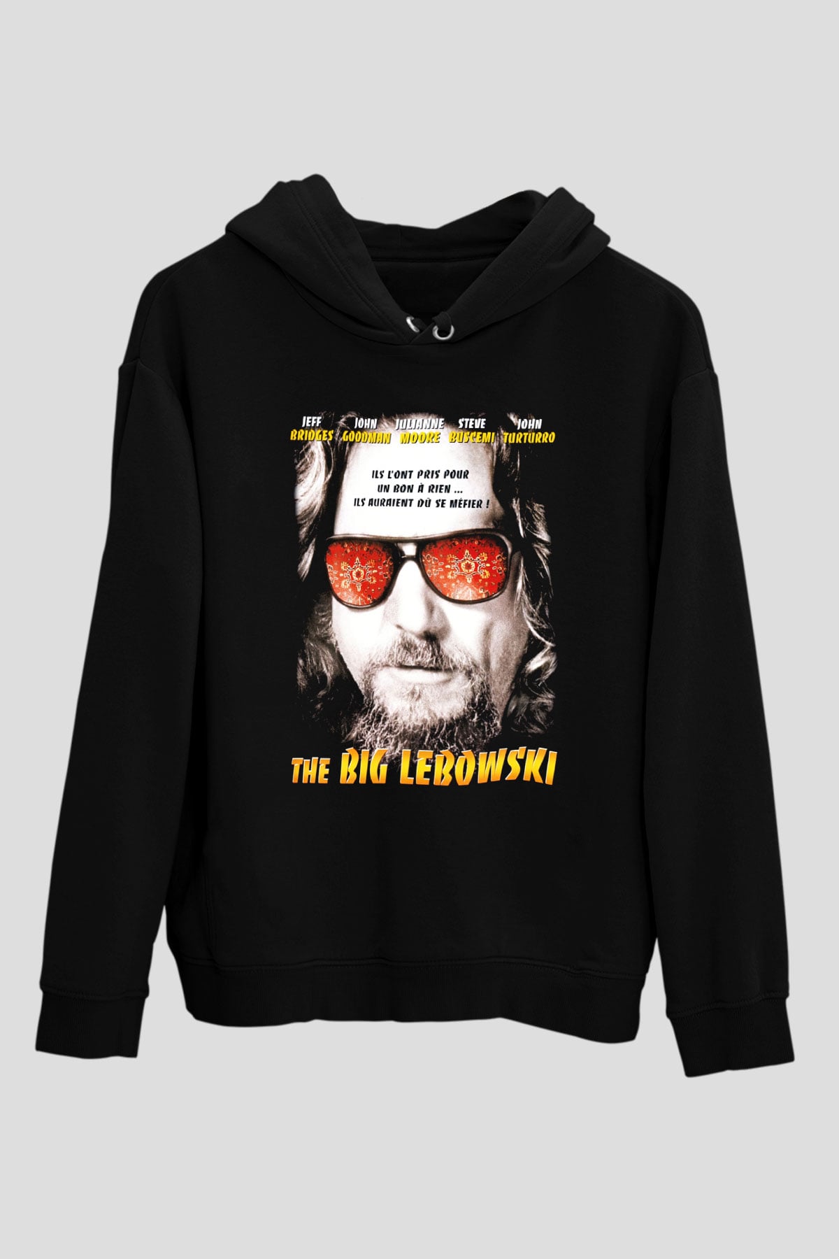 The Big Lebowski Büyük Lebowski Siyah Unisex Kapüşonlu Sweatshirt