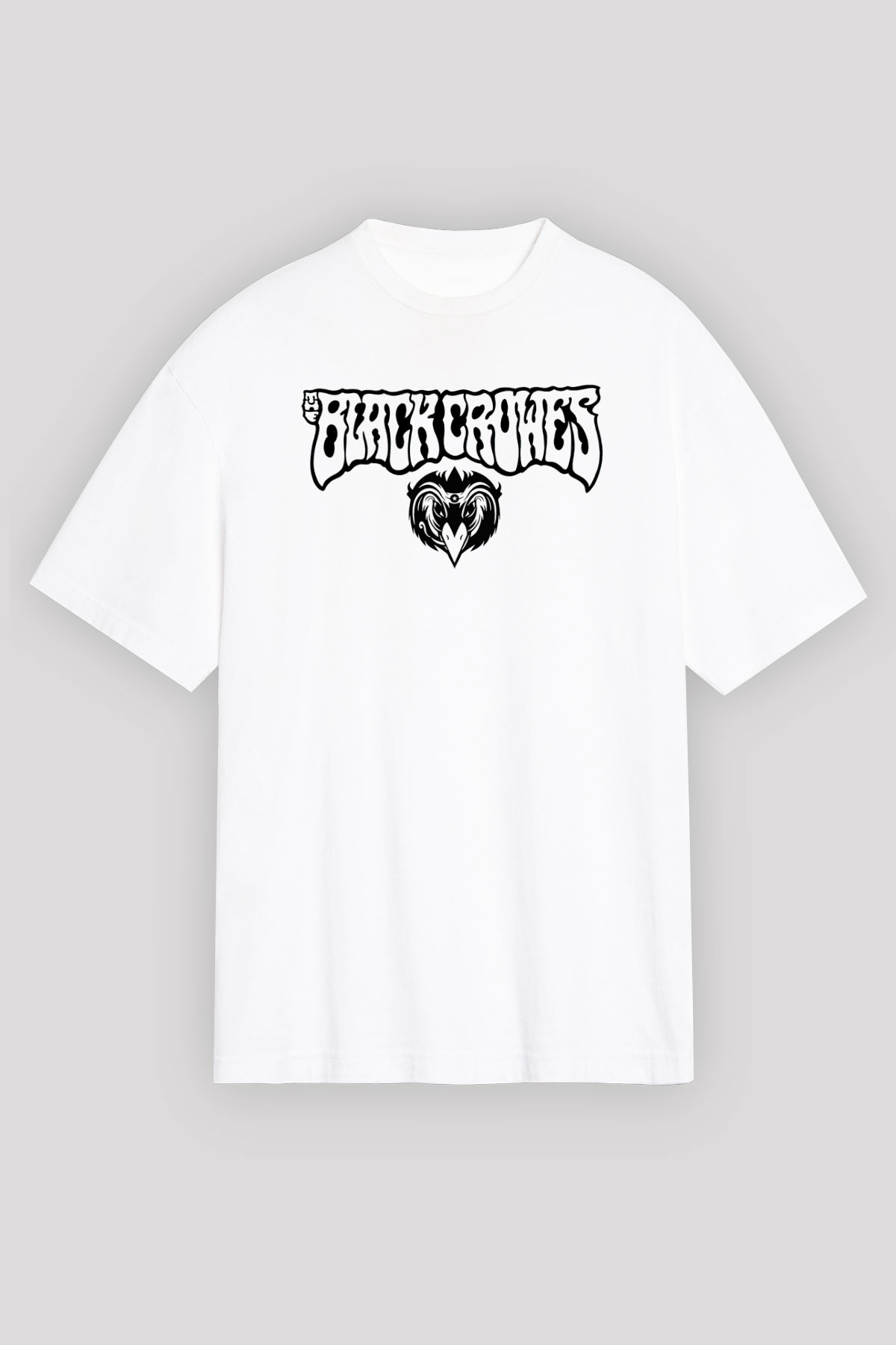 The Black Crowes Beyaz Oversize Tişört Oversize T-shirt - TişörtFabrikası