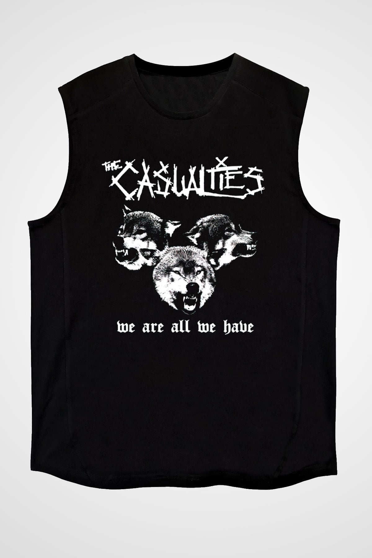 The Casualties Siyah Unisex Kolsuz Tişört