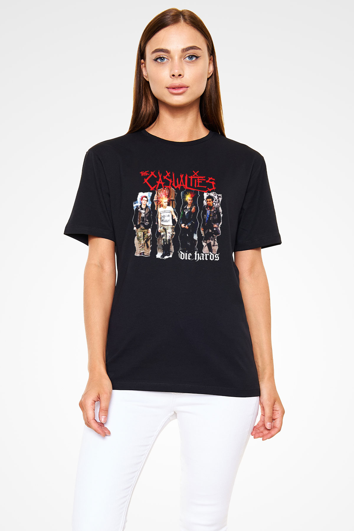 The Casualties Siyah Unisex Tişört T-Shirt - TişörtFabrikası