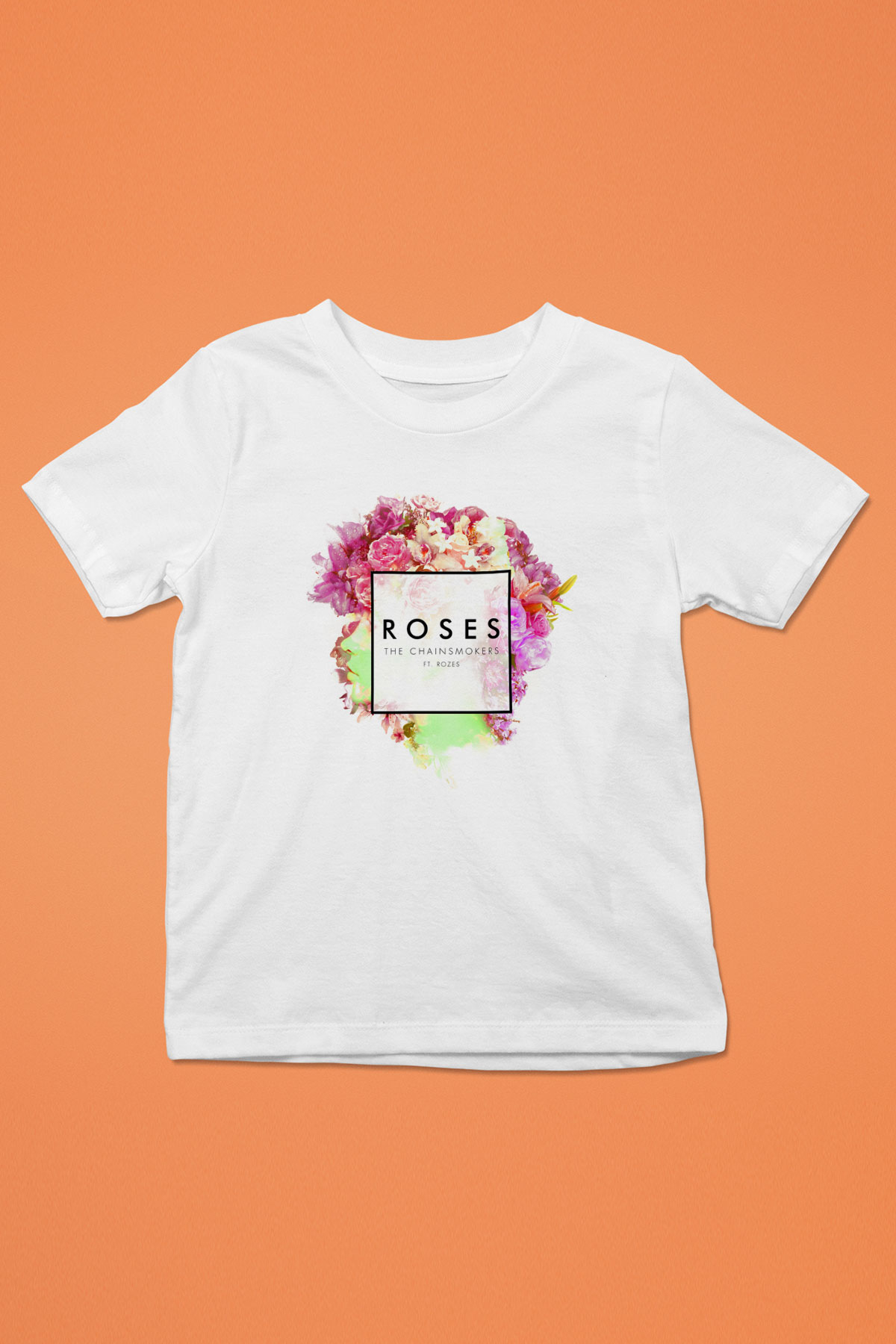 The Chainsmokers Baskılı Beyaz Unisex Çocuk Tişört