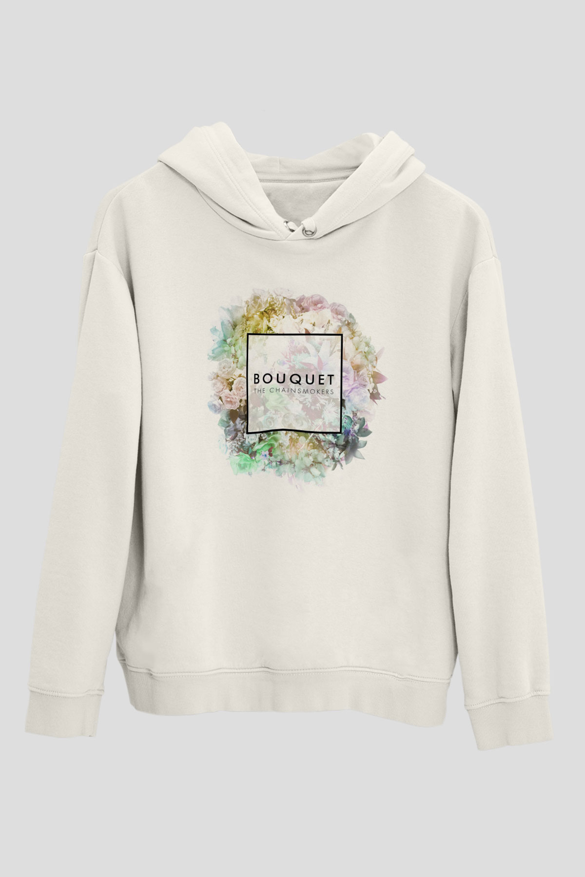 The Chainsmokers Beyaz Unisex Kapüşonlu Sweatshirt