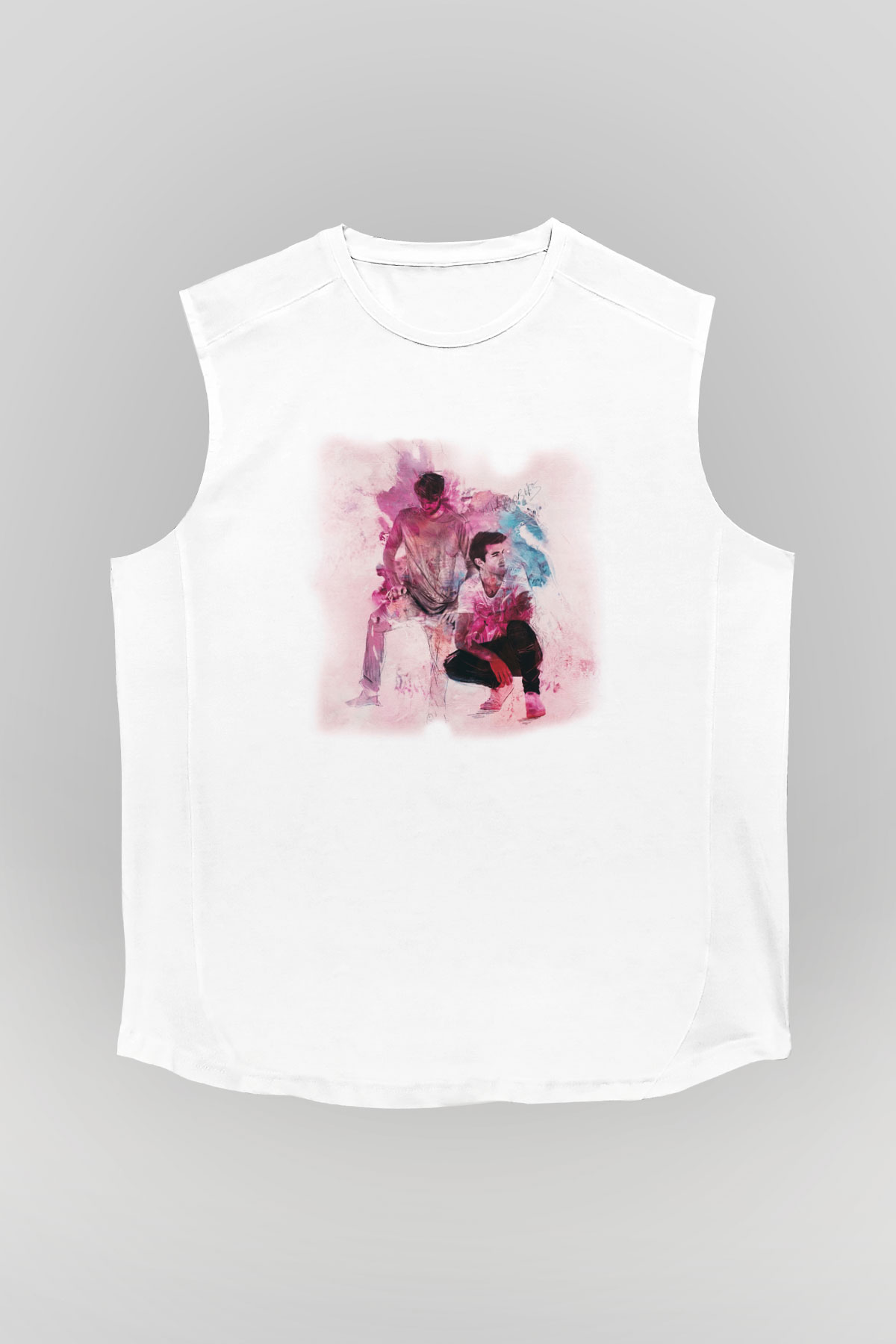 The Chainsmokers Beyaz Unisex Kolsuz Tişört