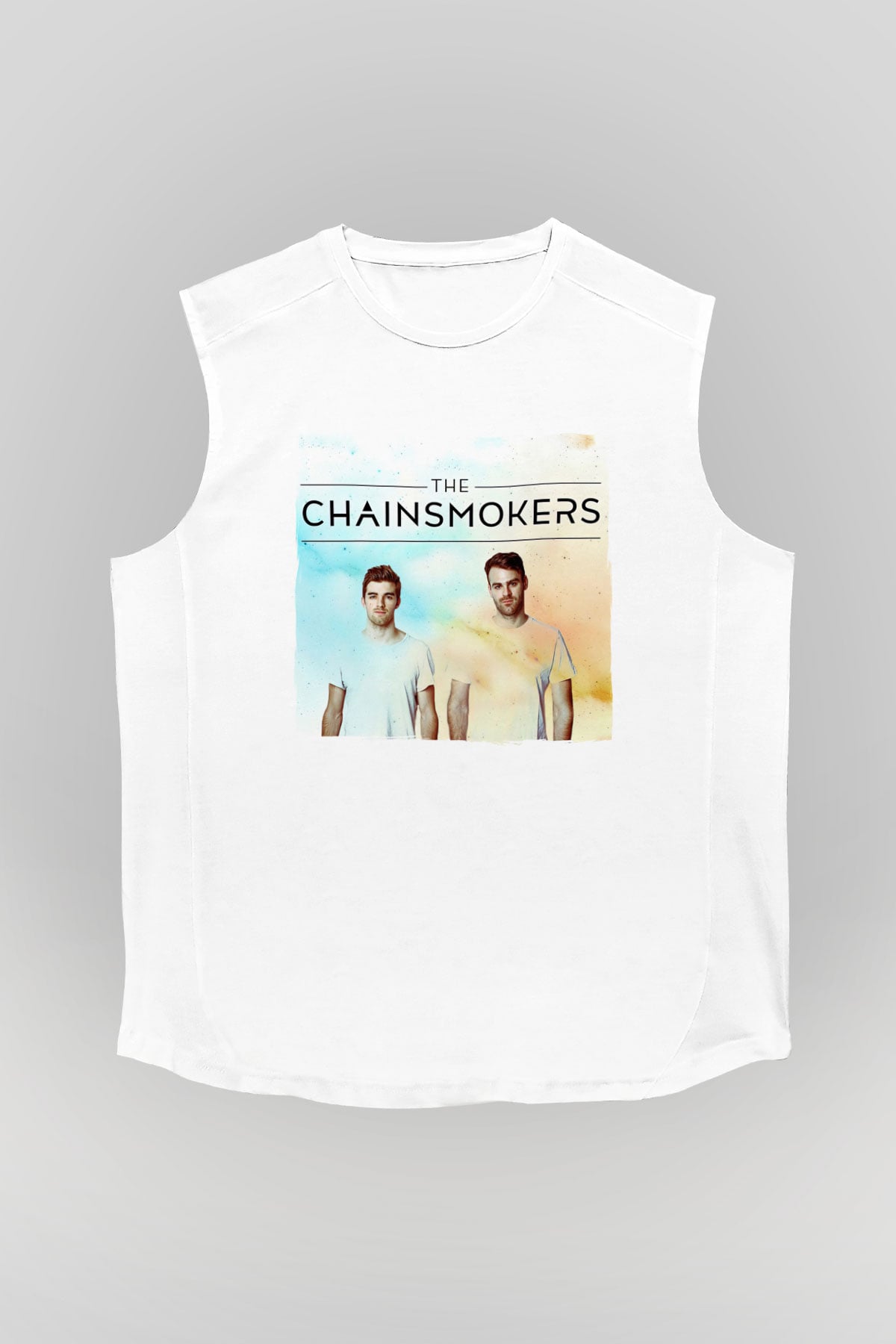 The Chainsmokers Beyaz Unisex Kolsuz Tişört