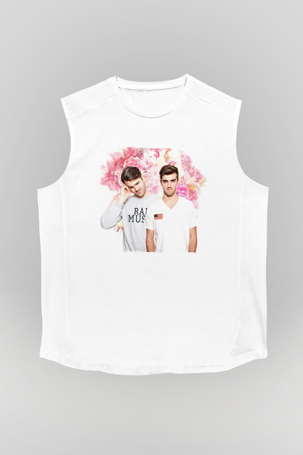 The Chainsmokers Beyaz Unisex Kolsuz Tişört