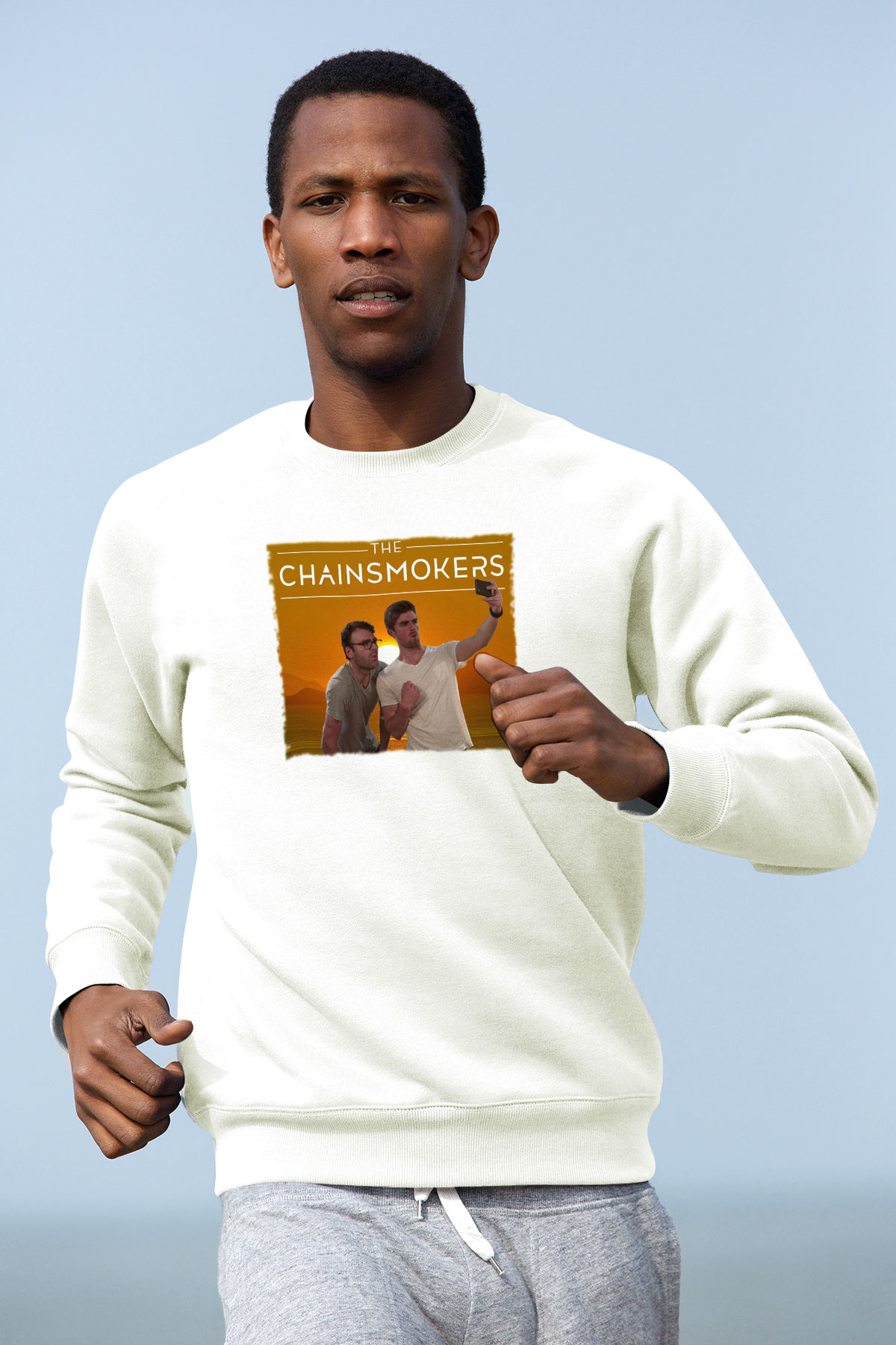 The Chainsmokers Beyaz Unisex Sweatshirt
