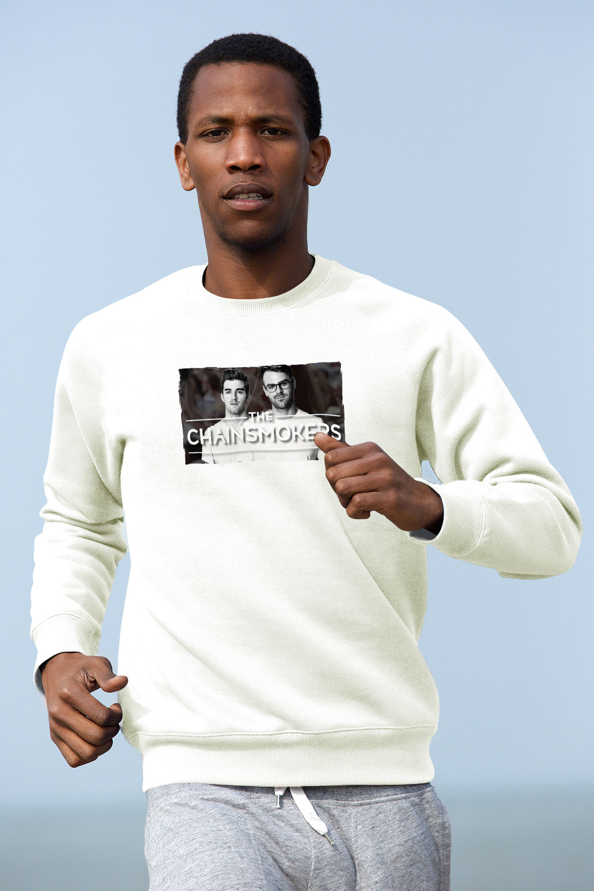 The Chainsmokers Beyaz Unisex Sweatshirt