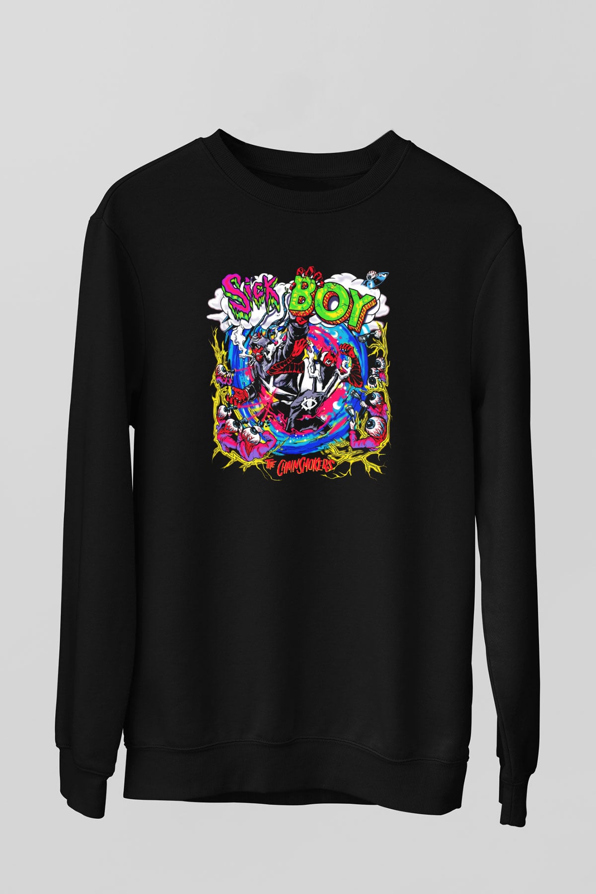 The Chainsmokers Siyah Unisex Sweatshirt