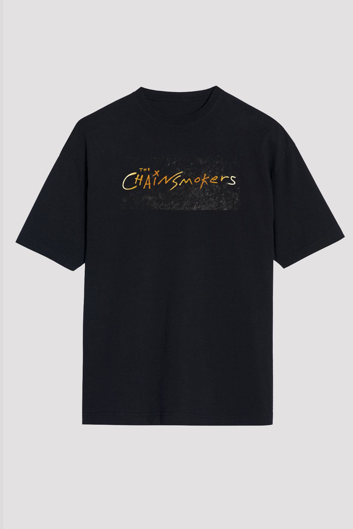 The Chainsmokers Siyah Oversize Tişört Oversize T-shirt - TişörtFabrikası