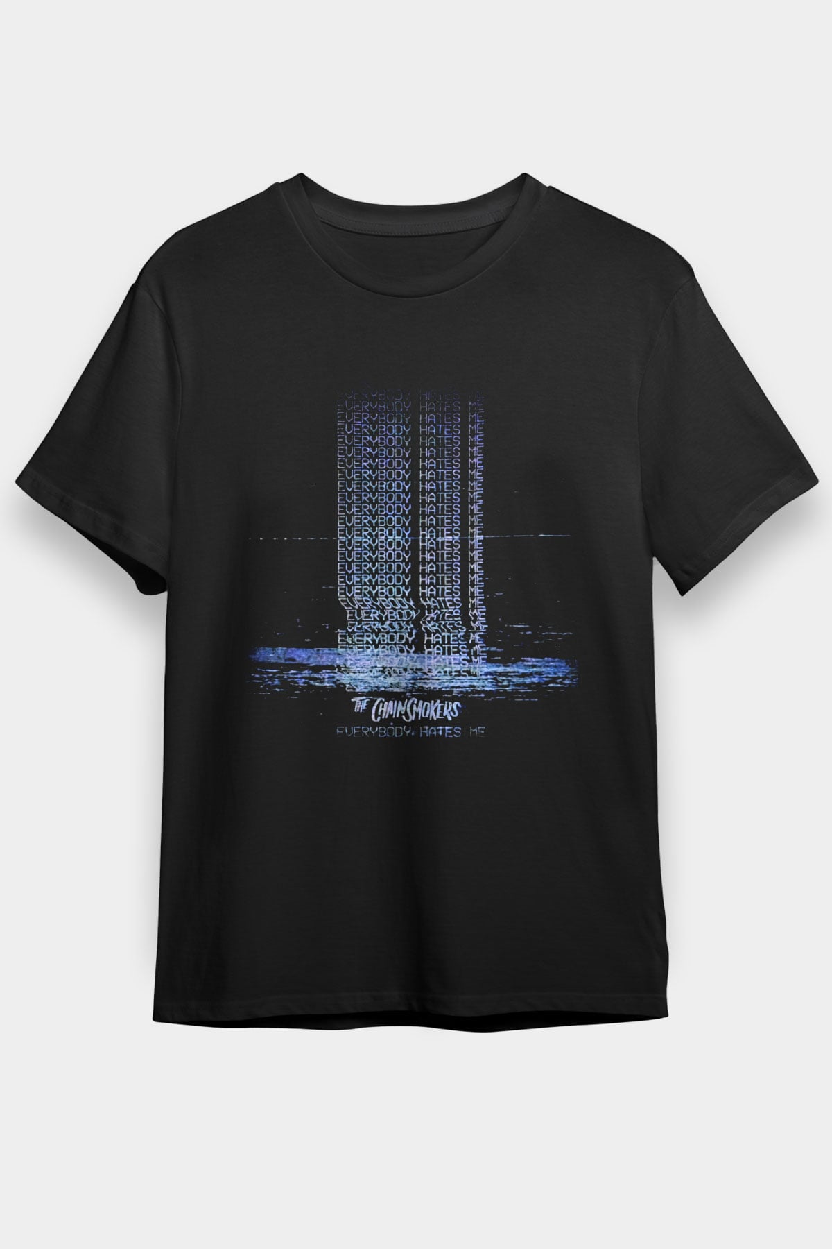 The Chainsmokers Siyah Unisex Tişört T-Shirt - TişörtFabrikası