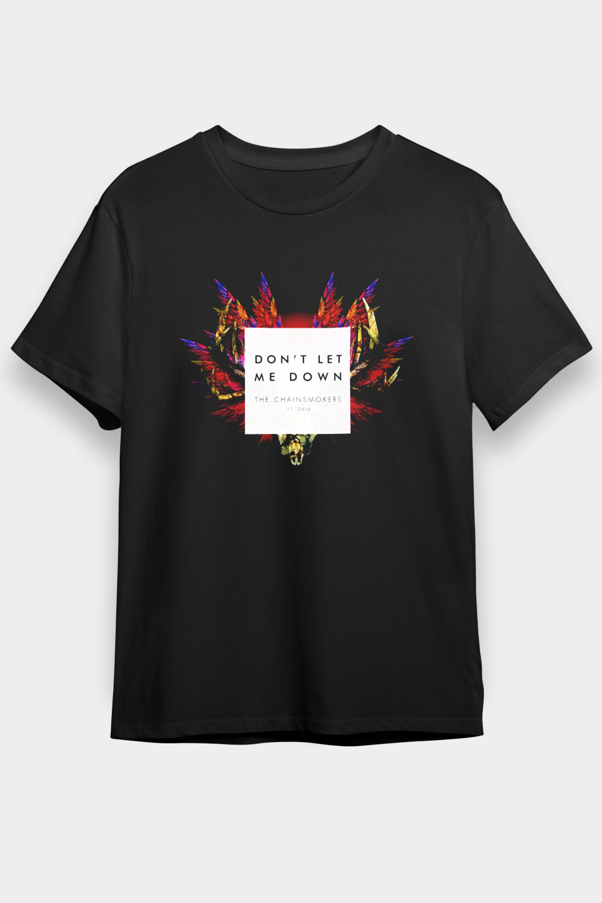 The Chainsmokers Siyah Unisex Tişört T-Shirt - TişörtFabrikası