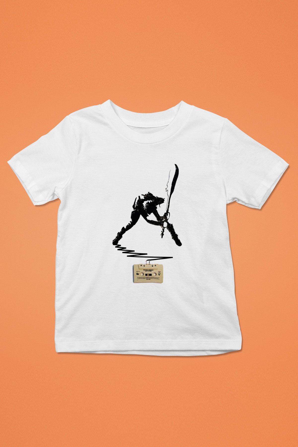 The Clash Baskılı Beyaz Unisex Çocuk Tişört