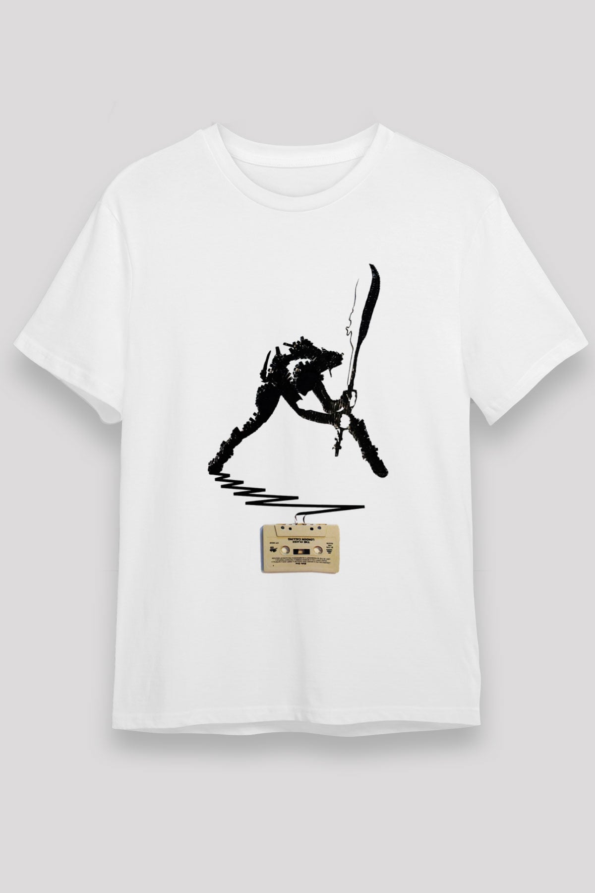 The Clash Beyaz Unisex Tişört T-Shirt - TişörtFabrikası