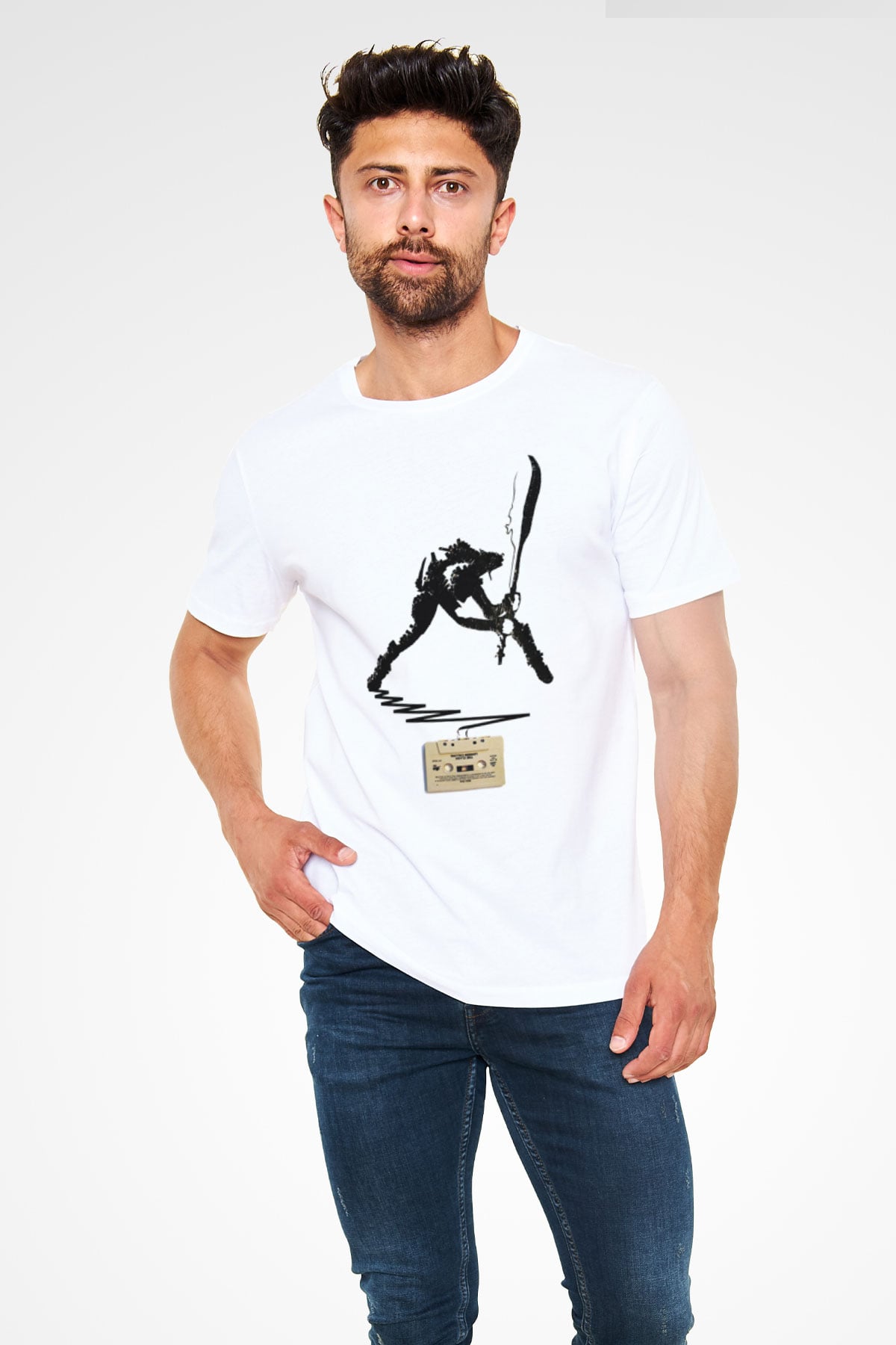 The Clash Beyaz Unisex Tişört T-Shirt - TişörtFabrikası