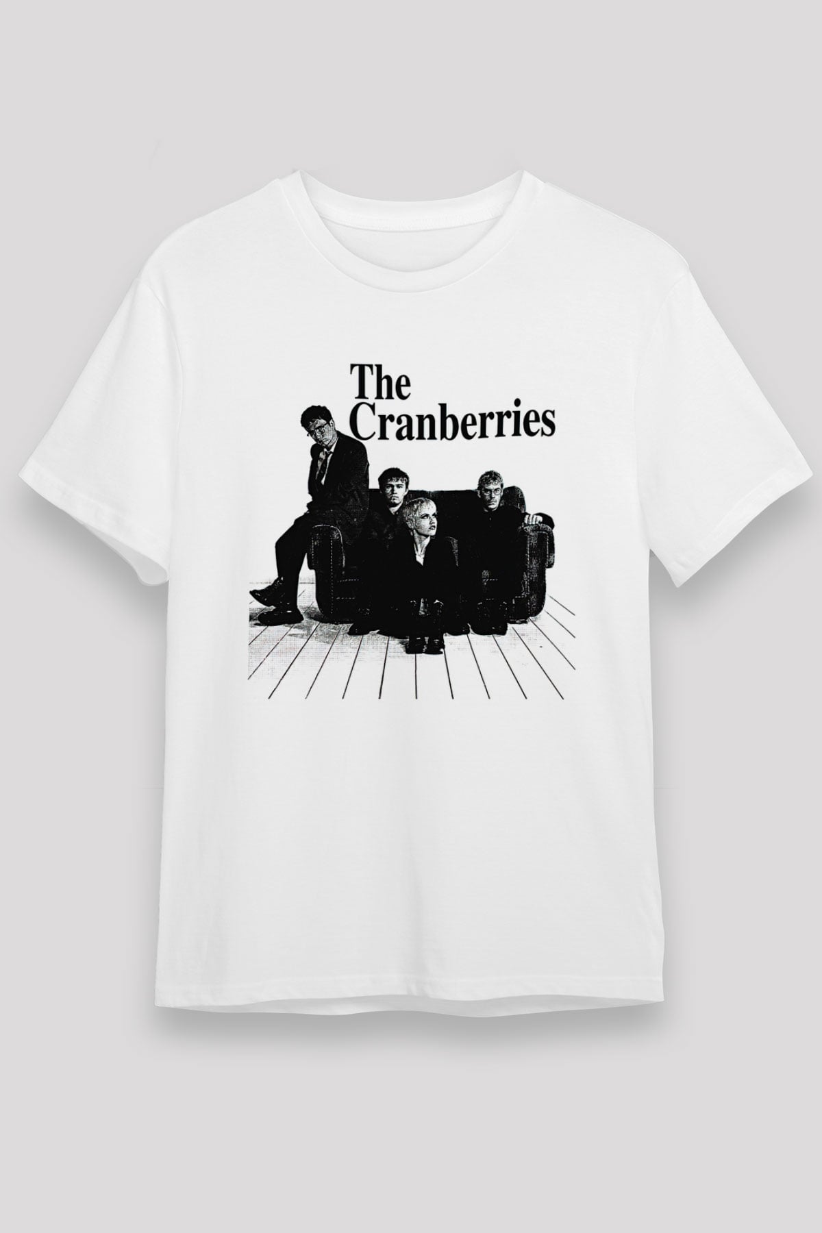 The Cranberries Baskılı Unisex Beyaz Tişört - Tshirt