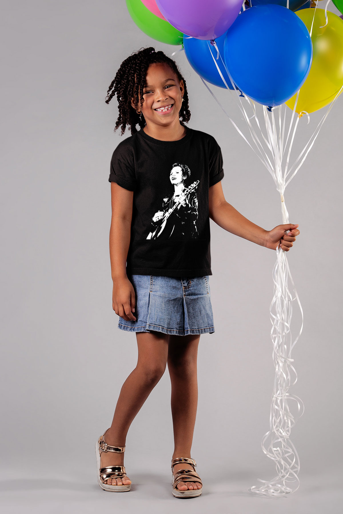 The Cranberries Baskılı Unisex Siyah Çocuk Tişört - Tshirt