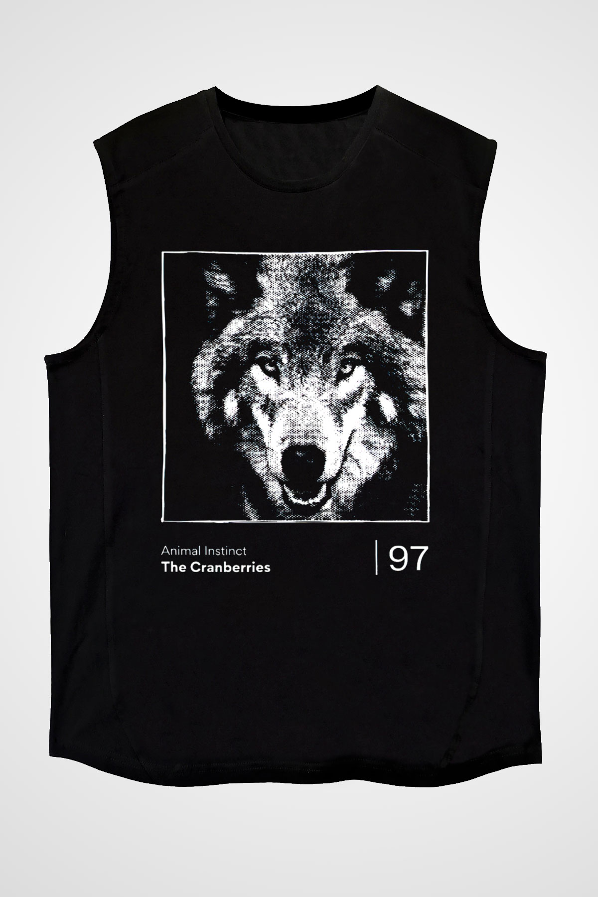 The Cranberries Baskılı Unisex Siyah Kolsuz Tişört - Tshirt