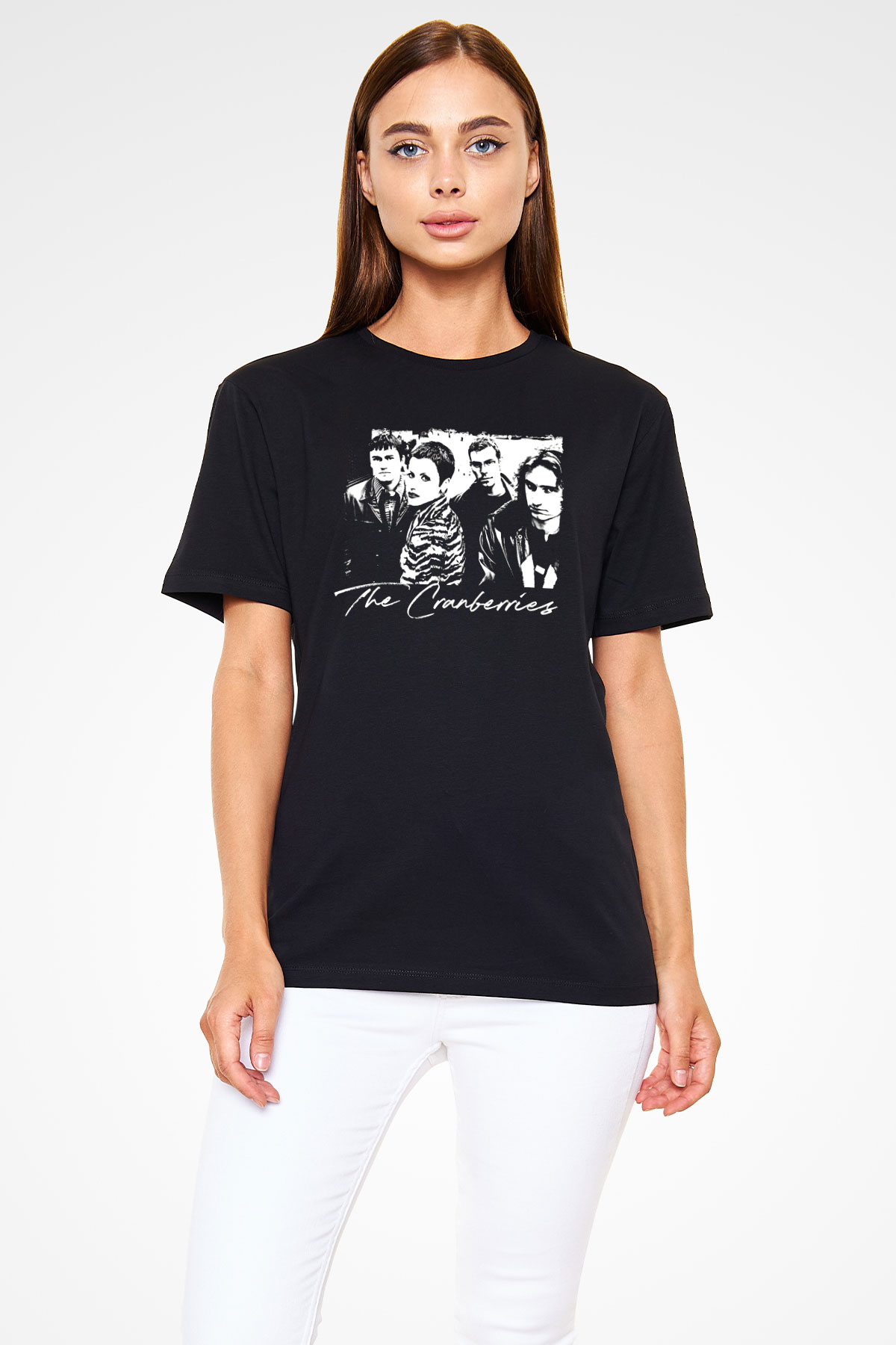 The Cranberries Baskılı Unisex Siyah Tişört - Tshirt