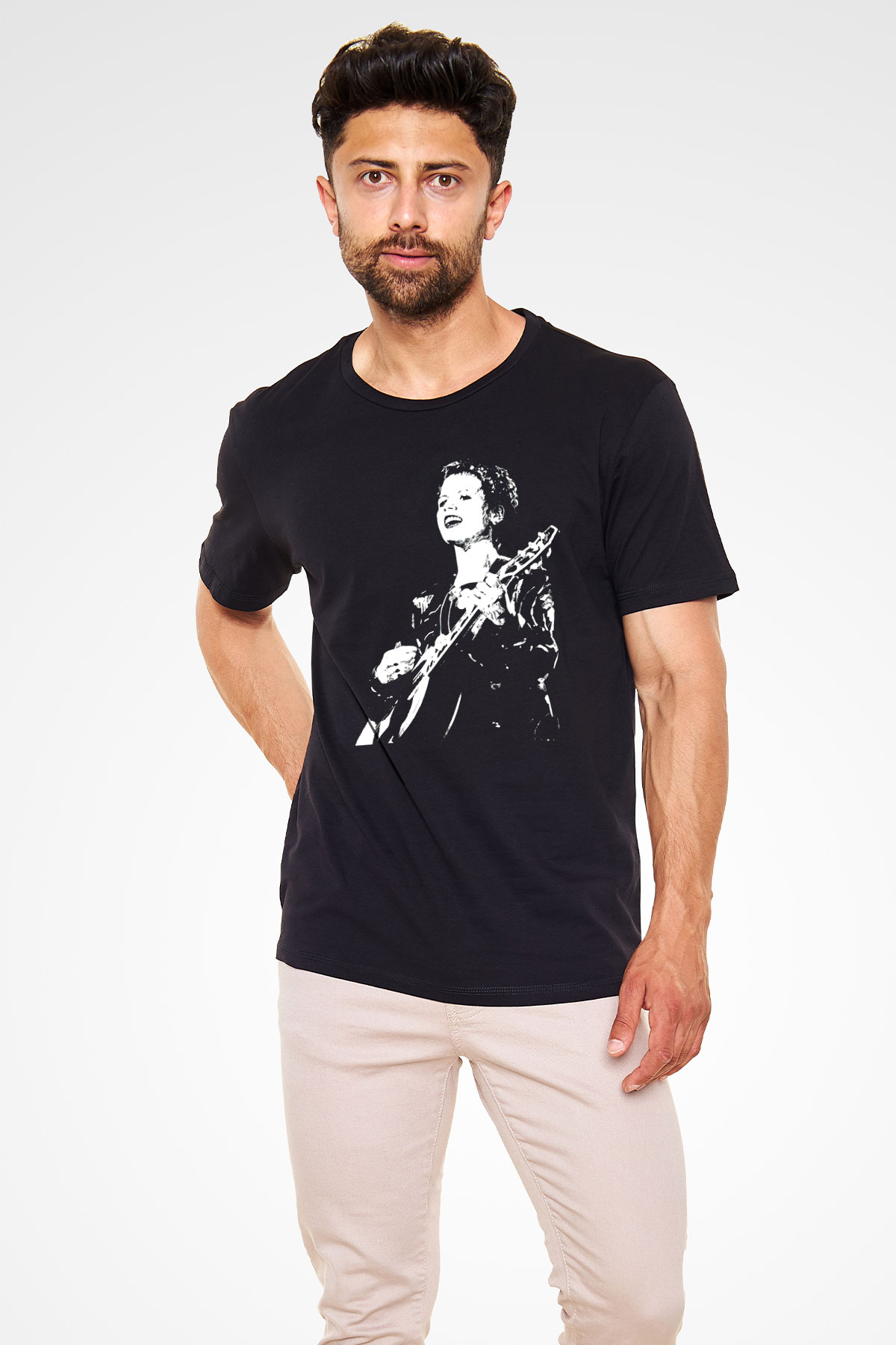 The Cranberries Baskılı Unisex Siyah Tişört - Tshirt