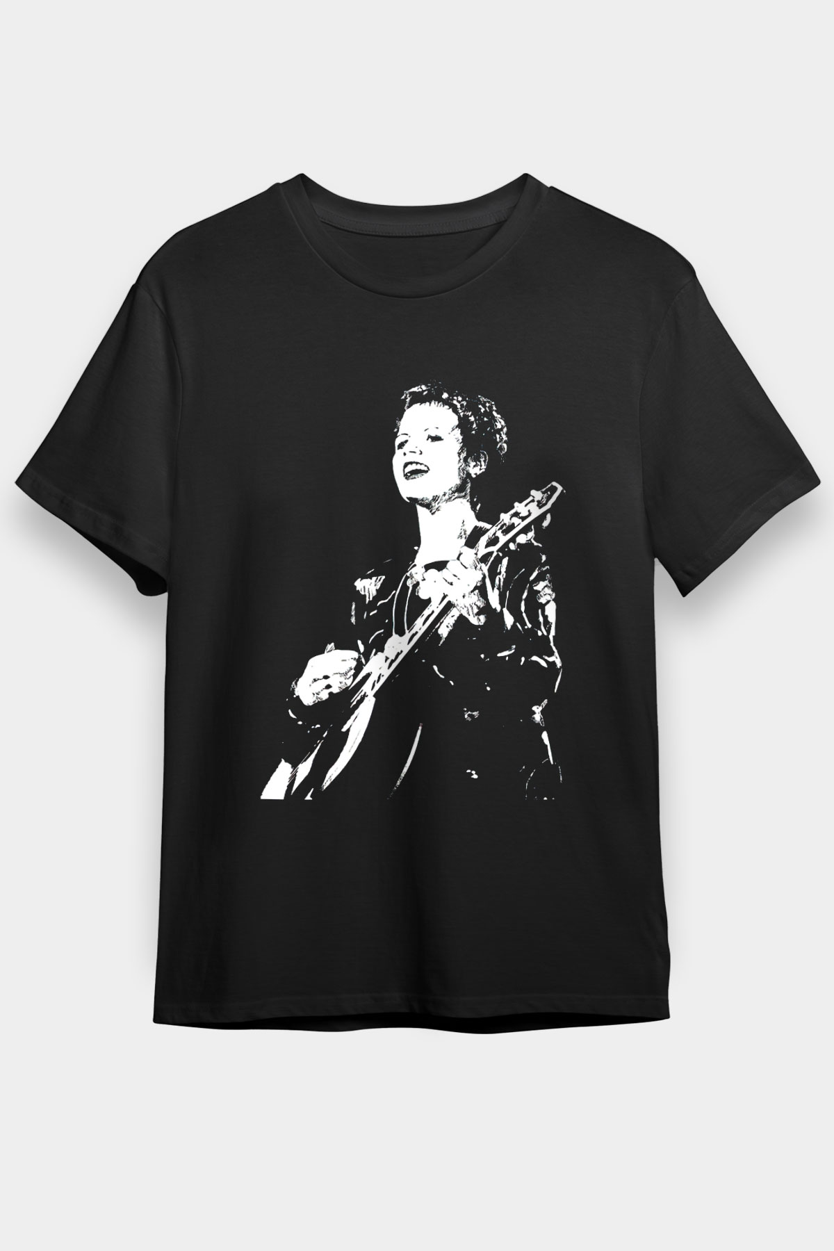 The Cranberries Baskılı Unisex Siyah Tişört - Tshirt