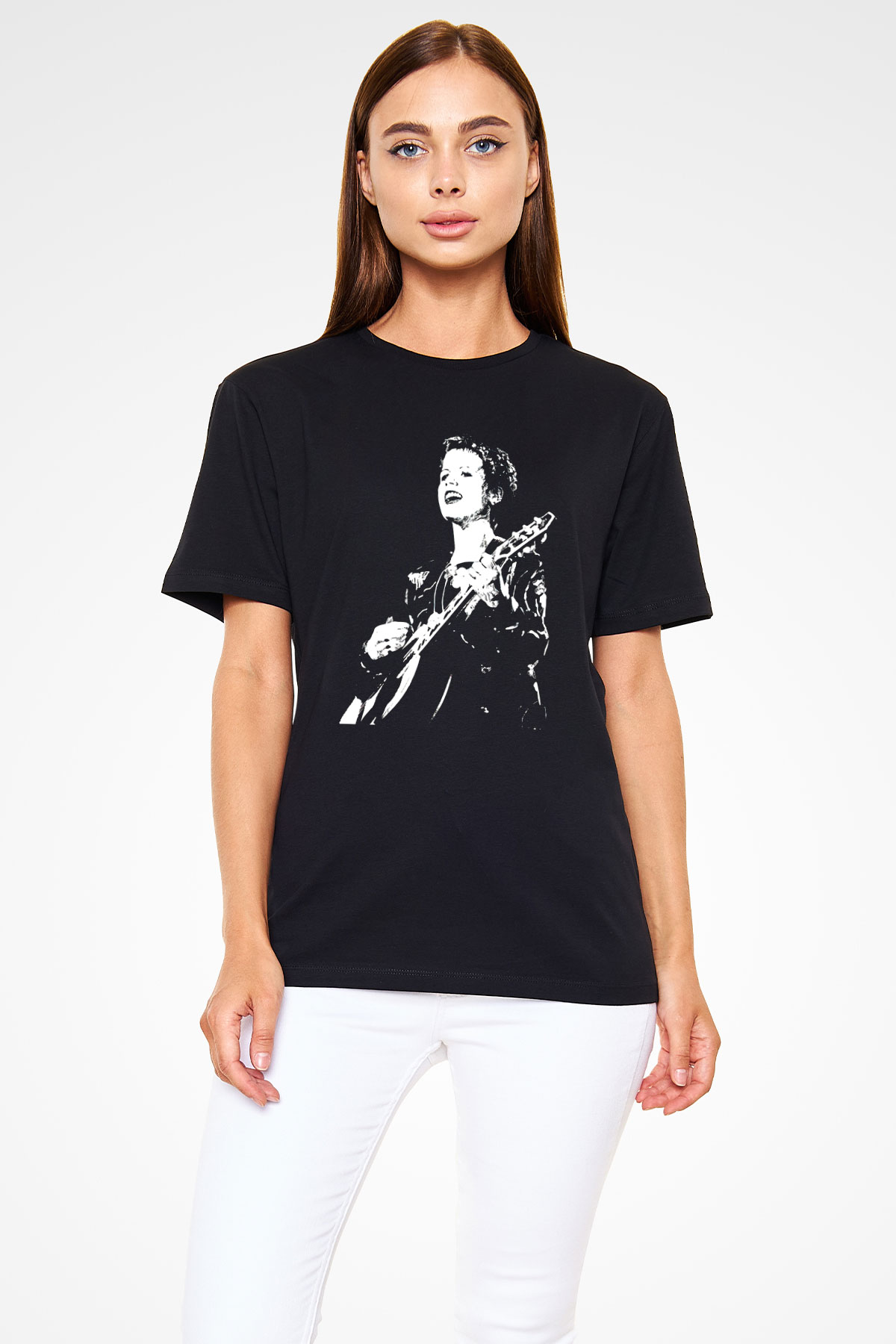 The Cranberries Baskılı Unisex Siyah Tişört - Tshirt