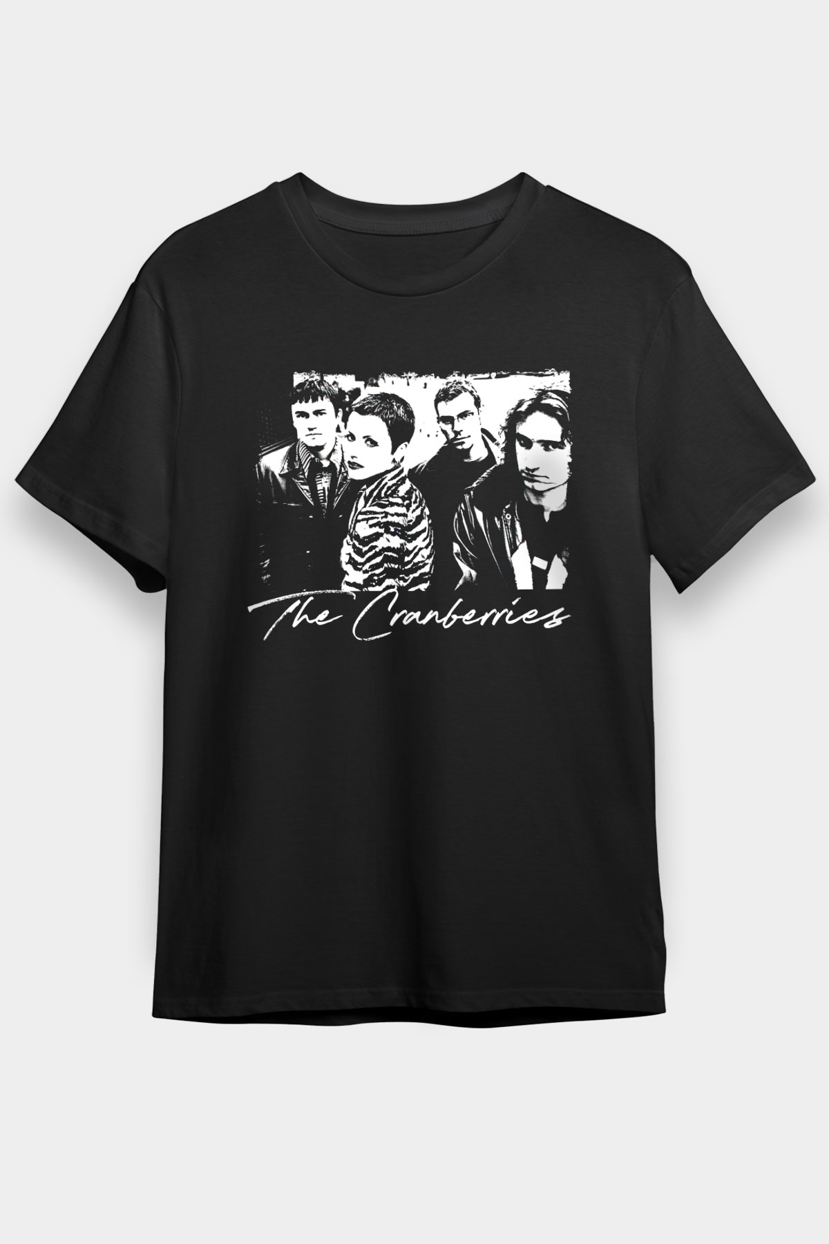 The Cranberries Baskılı Unisex Siyah Tişört - Tshirt