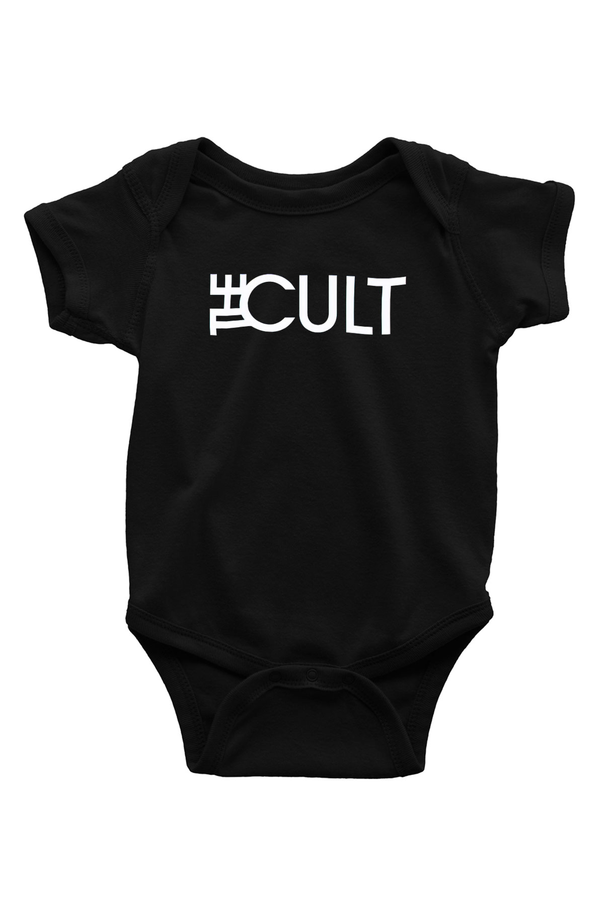 The Cult Baskılı Unisex Siyah Bebek Body - Zıbın