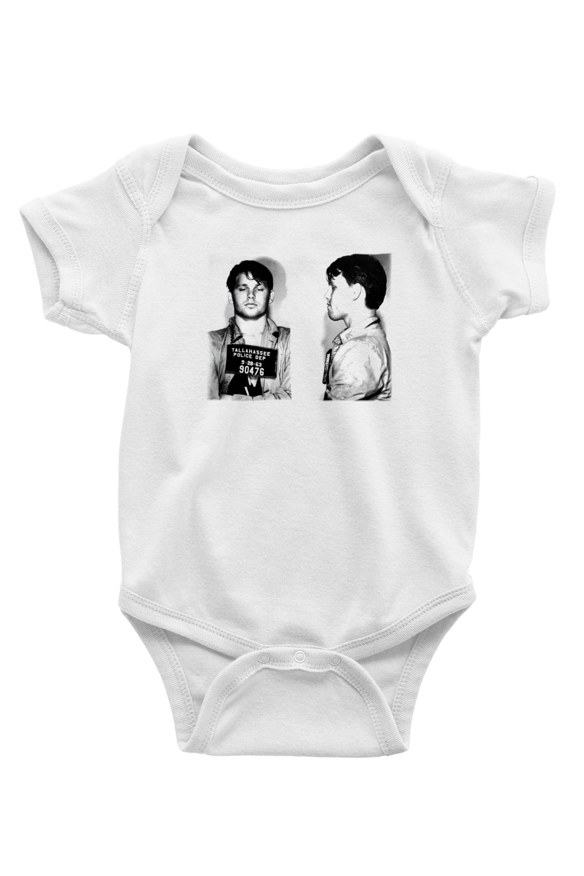 The Doors Baskılı Beyaz Unisex Bebek Body - Zıbın
