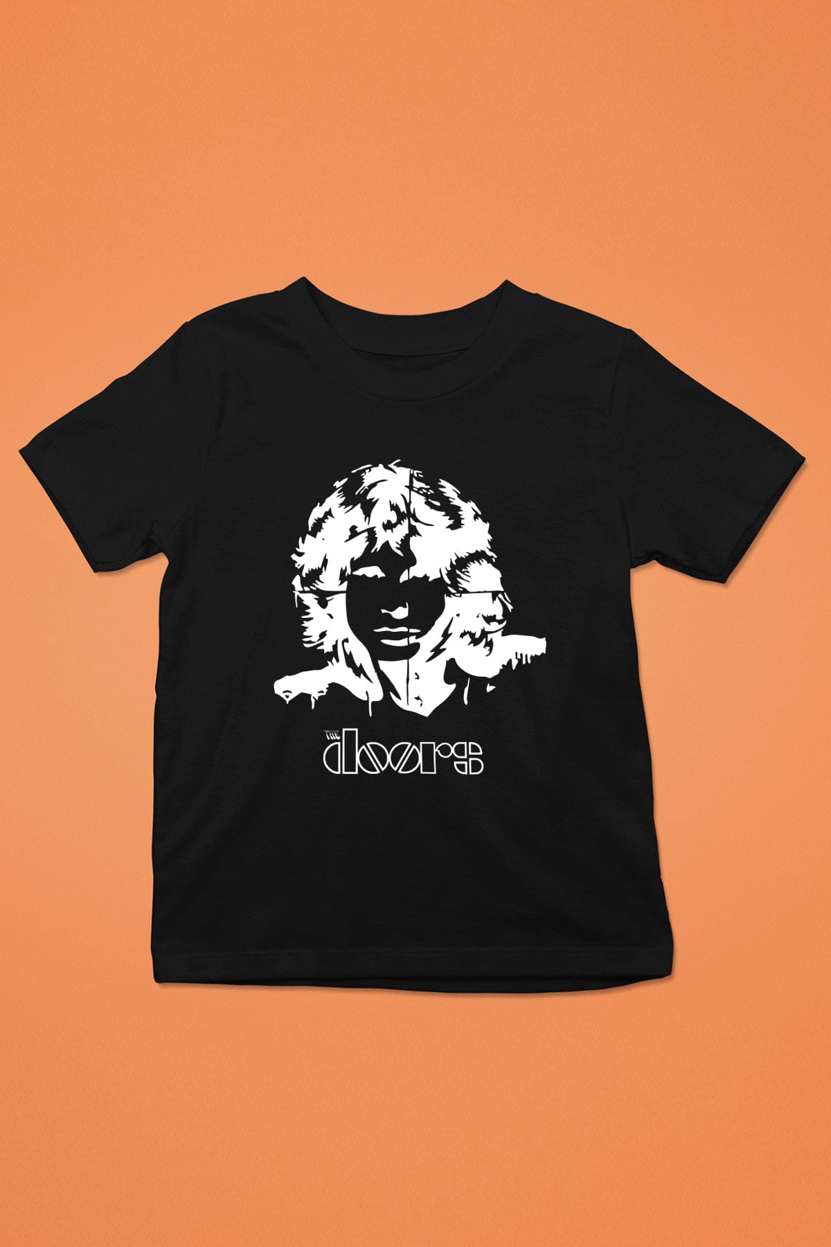 The Doors Baskılı Siyah Unisex Çocuk Tişört