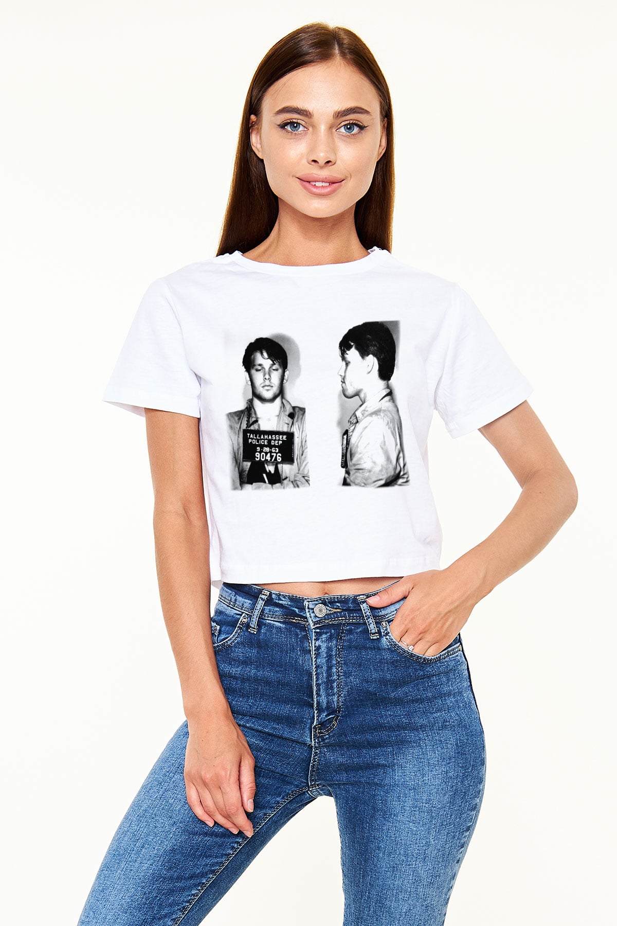 The Doors Beyaz Croptop Tişört