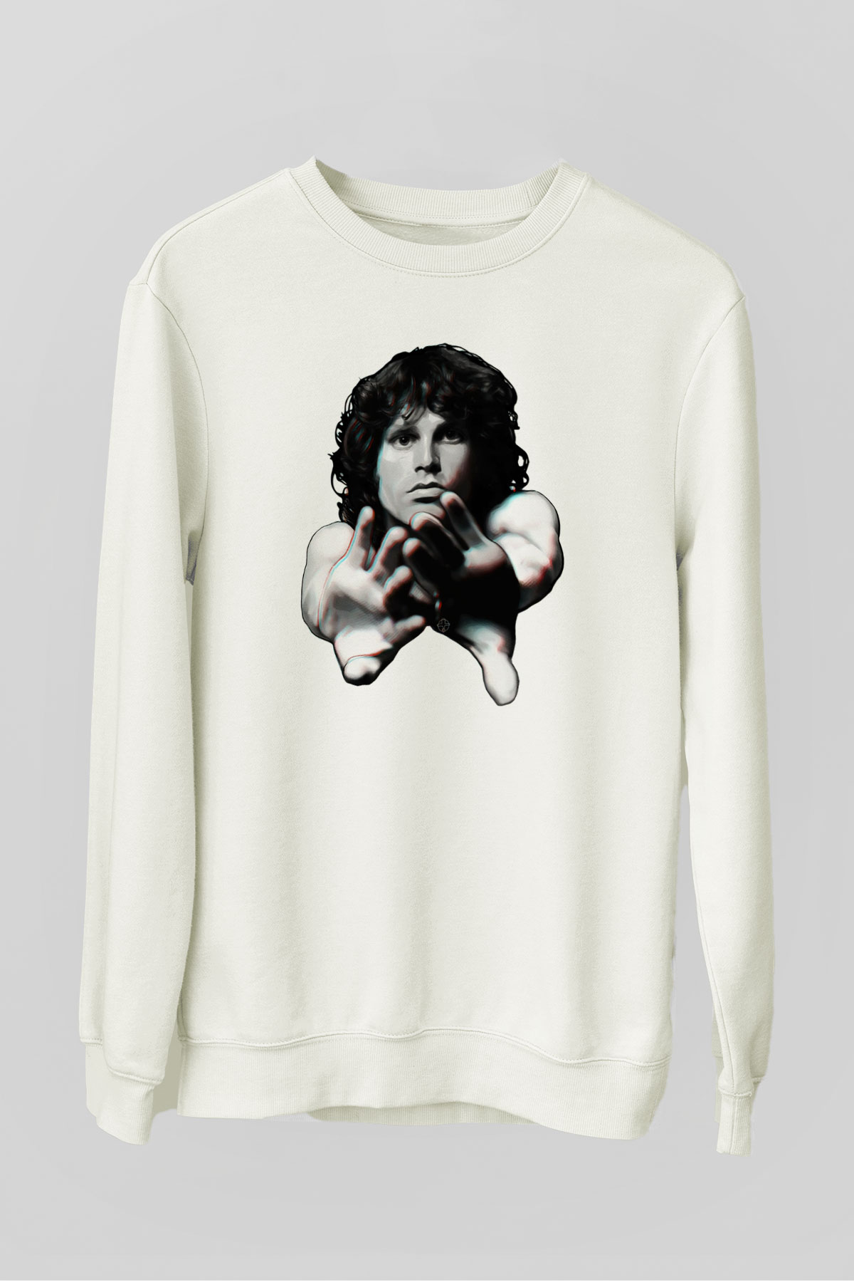 The Doors Beyaz Unisex Sweatshirt