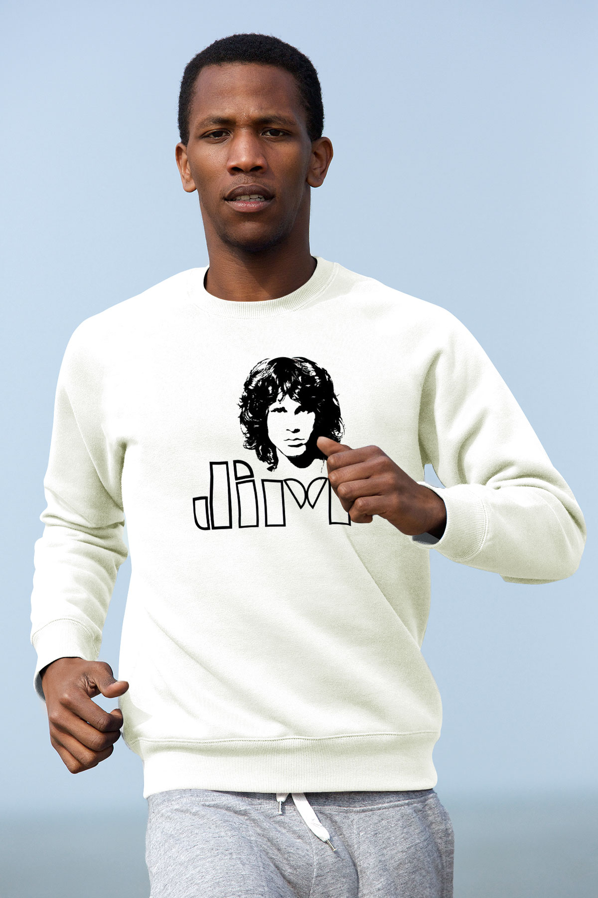 The Doors Beyaz Unisex Sweatshirt